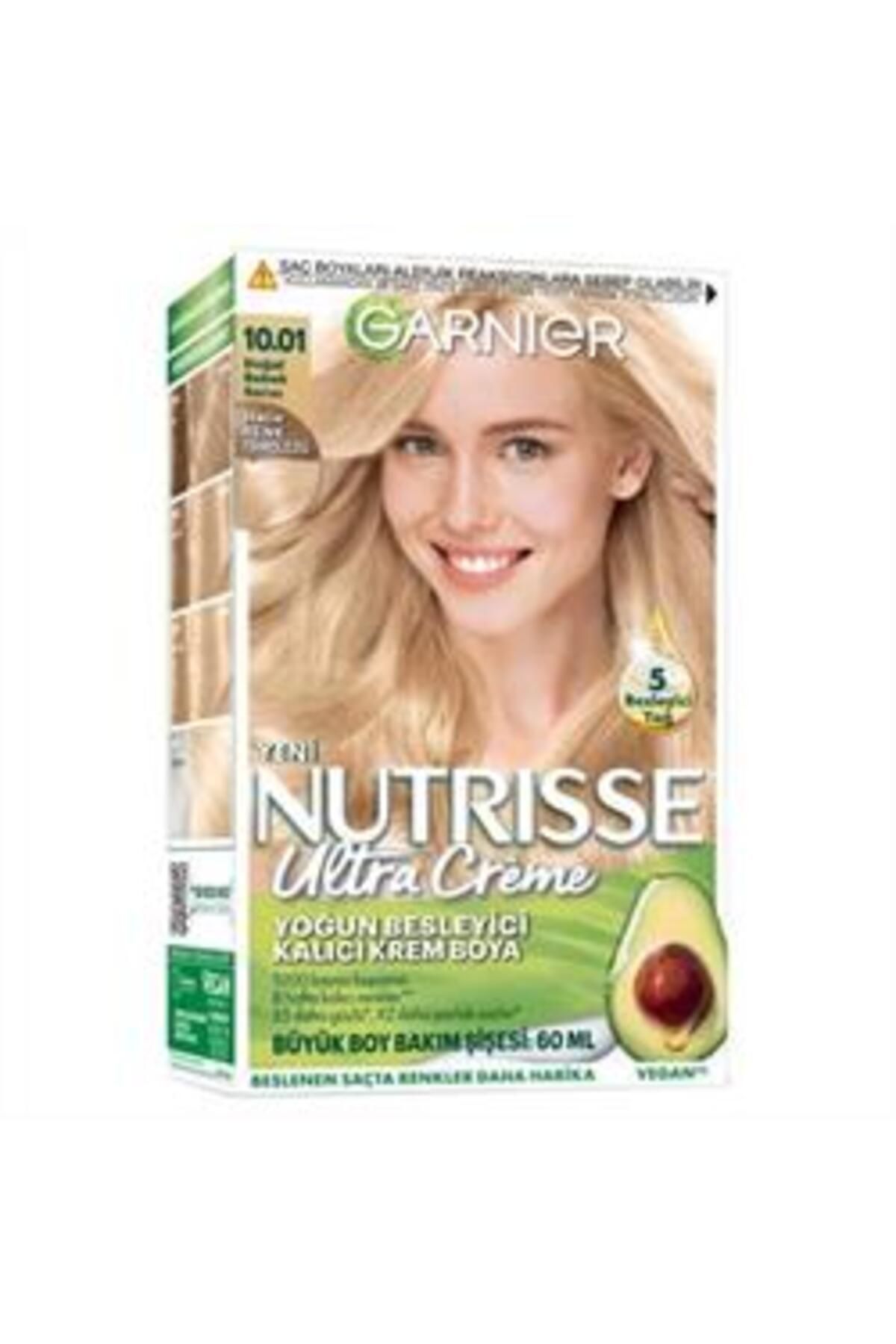 Garnier-Nutrisse Ultra Creme Hair Dye - 10-01 Natural Baby Blonde (1 Piece) 1