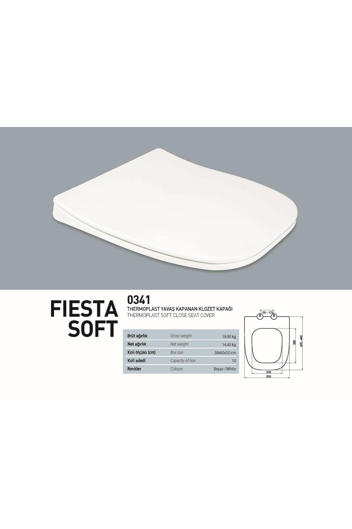 NKP THERMOPLAST FİESTA YAVAŞ KAPANAN KLOZET KAPAK