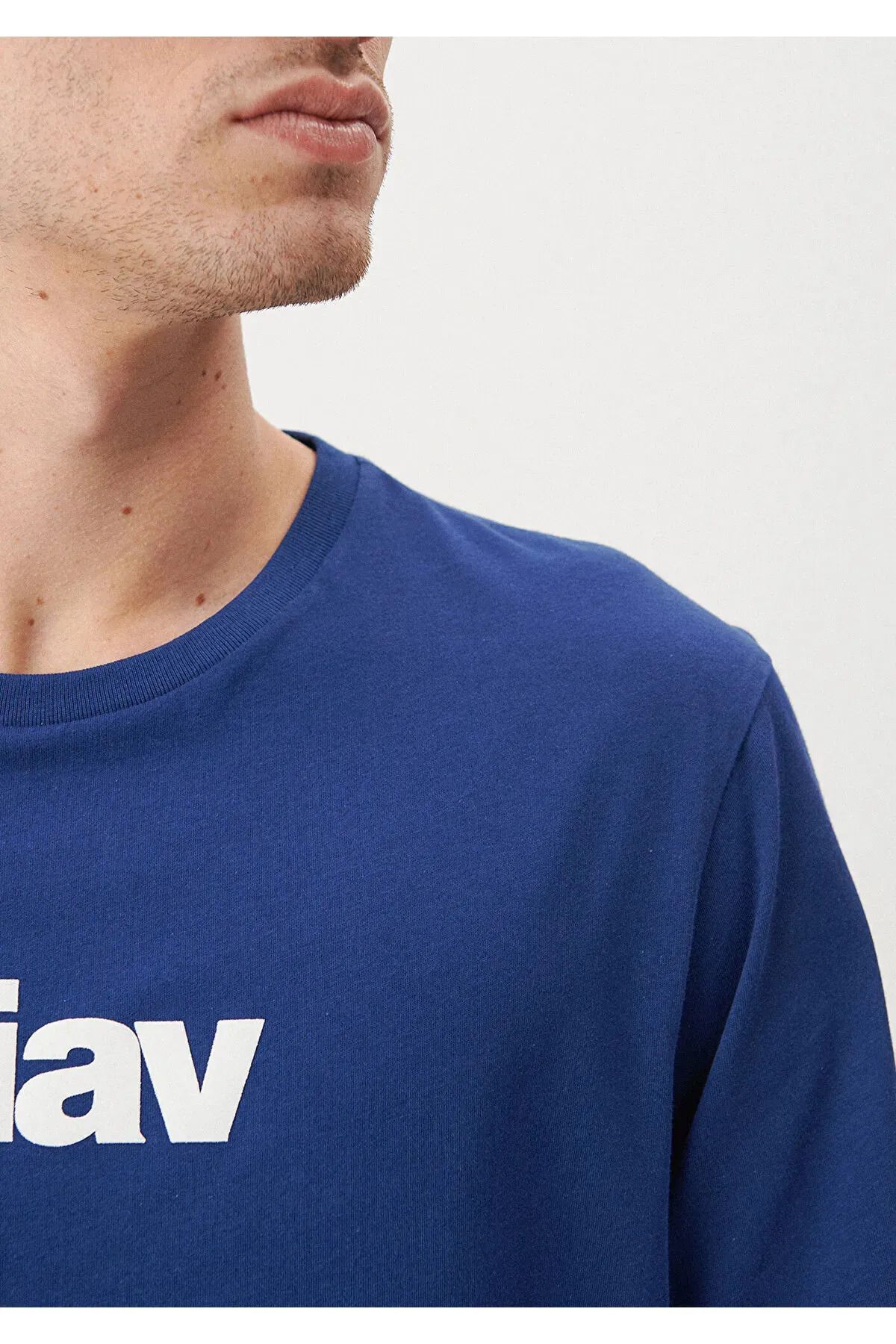 Mavi تی شرت آبی چاپ شده MIAV به طور منظم / برش معمولی 067153-602755
