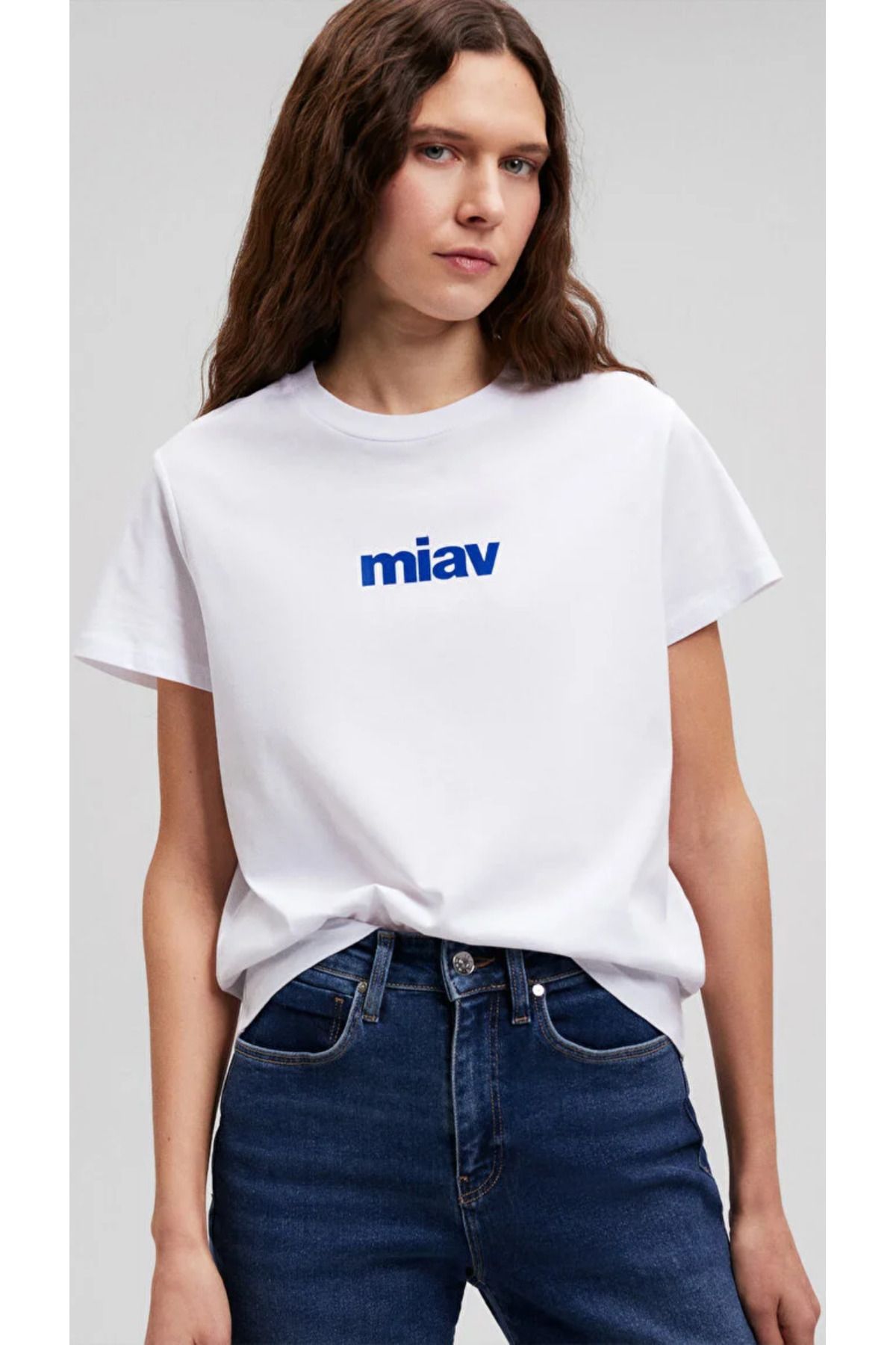 Mavi Miav Printed T Shirt Trendyol