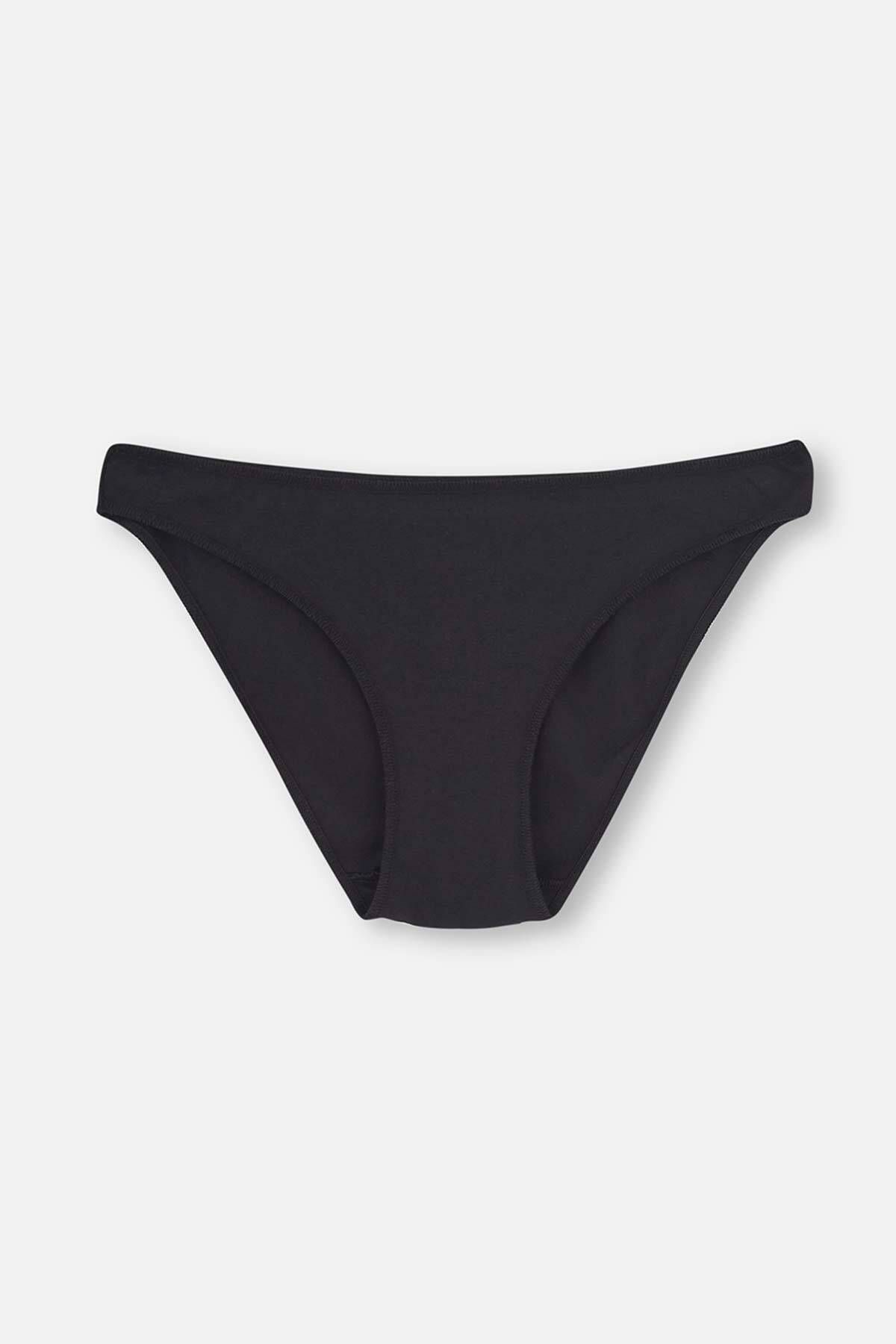 Dagi-Schwarzes 3-teiliges, spurloses Slip-Höschen für Damen mit niedriger Taille 2