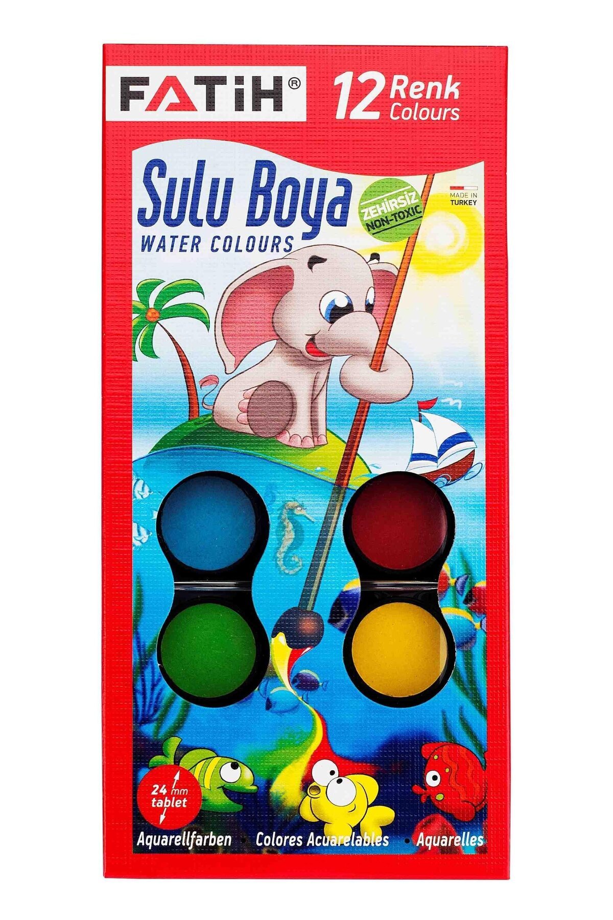 Fatih Sulu Boya 12 Renk S-12