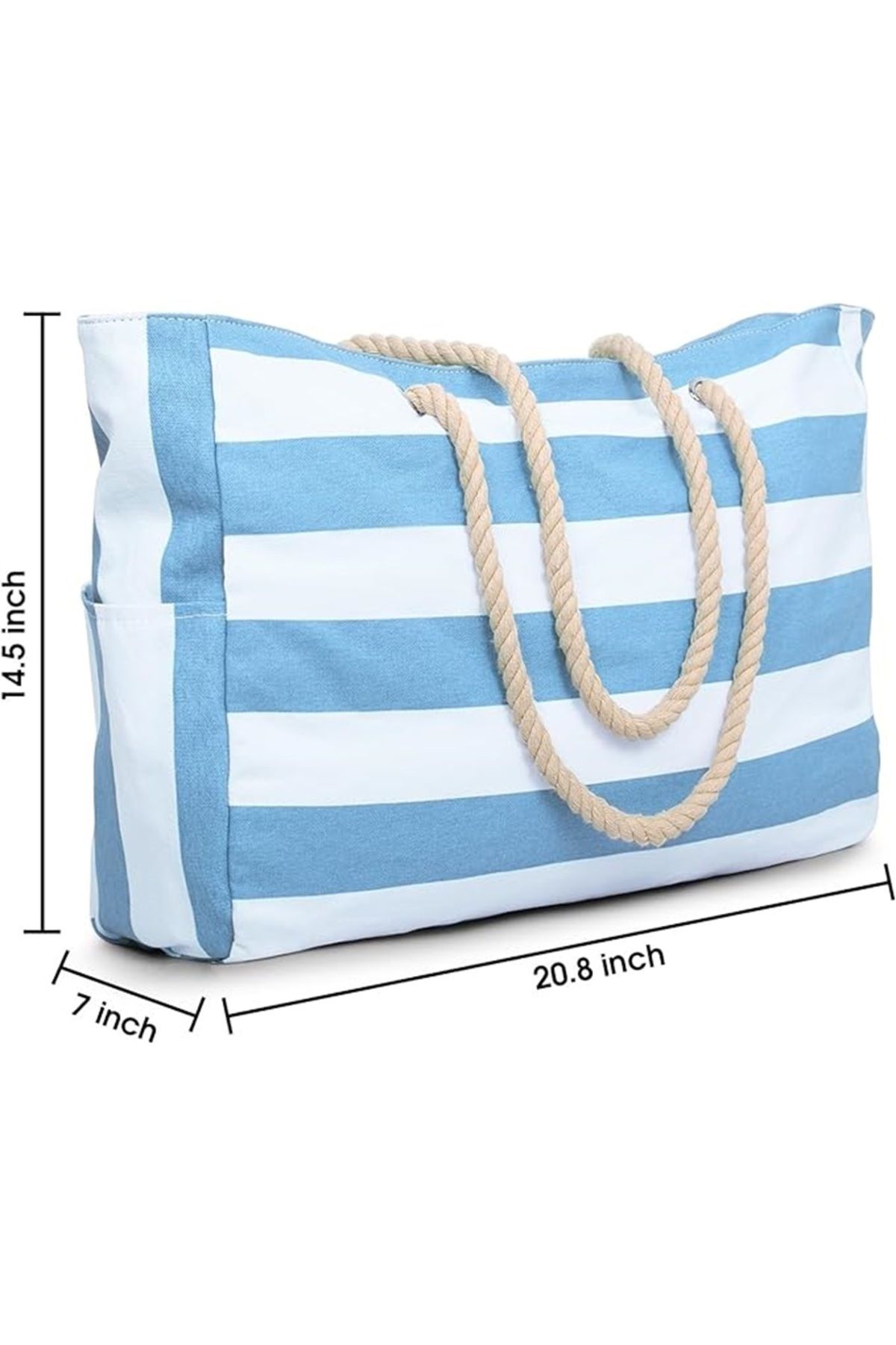 LUPPER Beach bag waterproof beach bag large zipper large beach bag XXL family shopping ca Trendyol