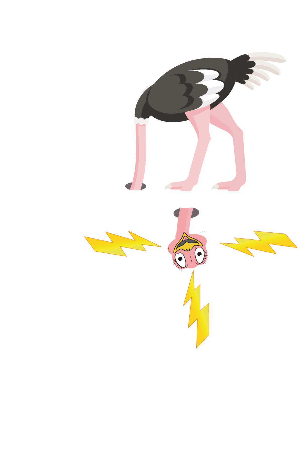Ayza Tasarım Deve Kuşu Priz Sticker Çocuk Odası Priz Sticker fotoğrafı 2 (önizleme)
