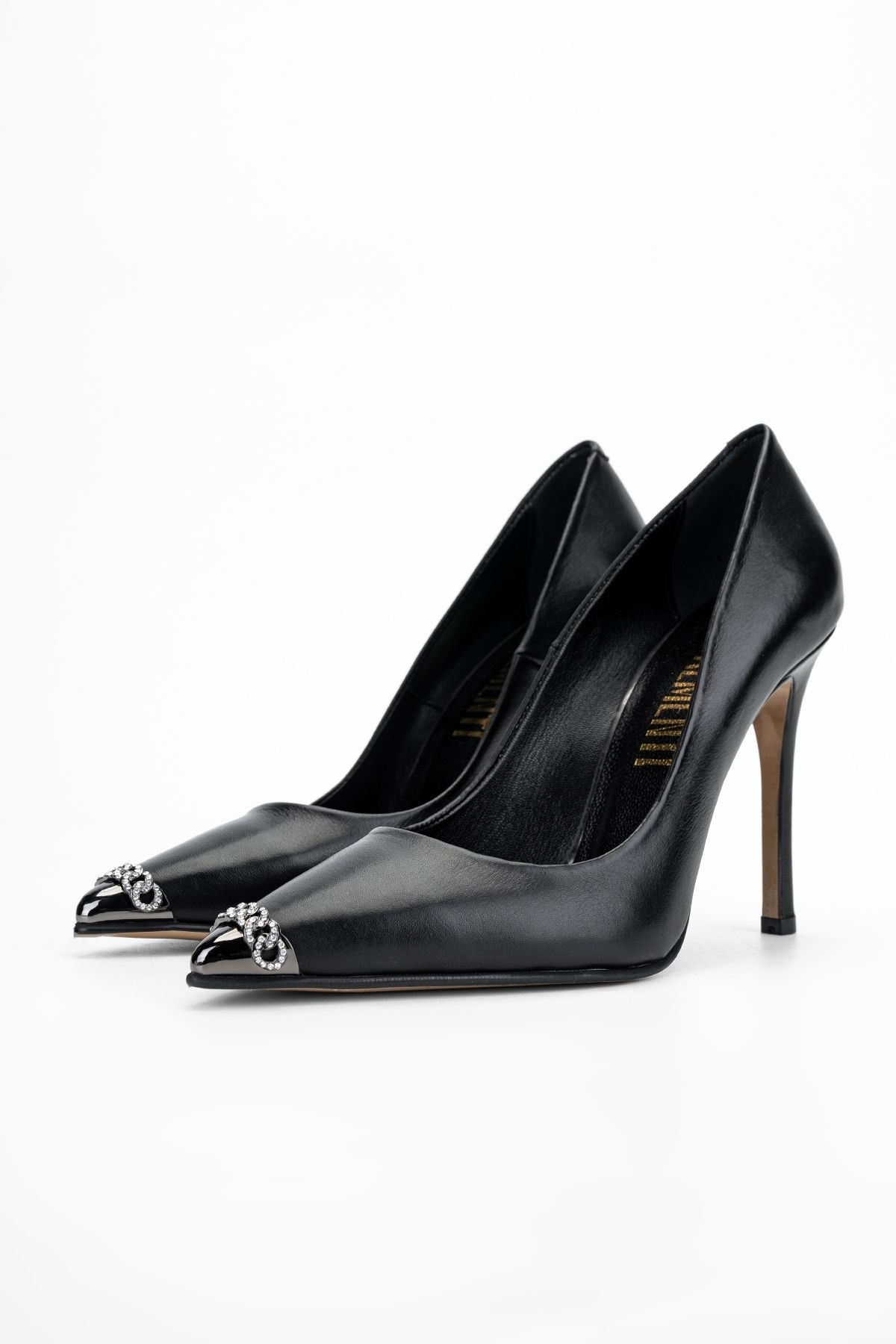 Valmenti-Cielo Women's Black Genuine Leather Heeled Shoes 4