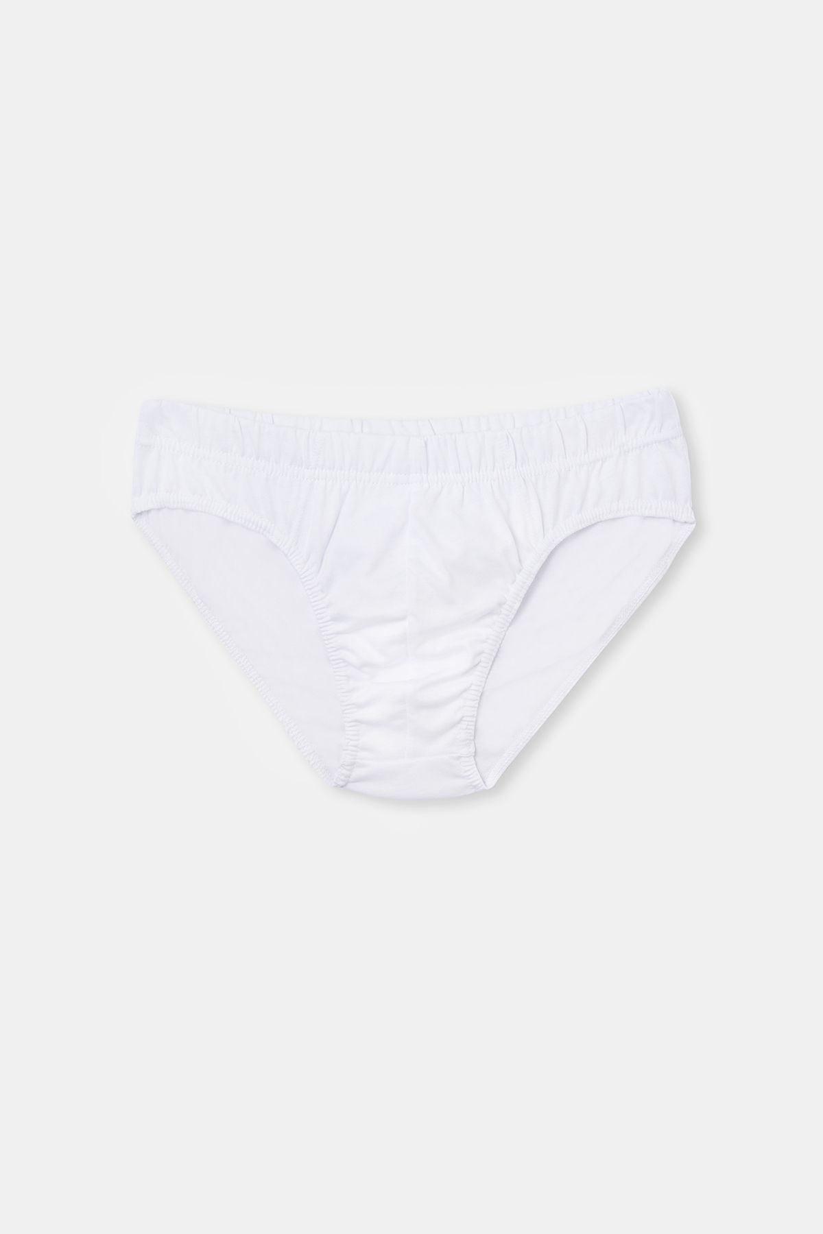 Dagi-Weißes, zweiteiliges Slip-Höschen aus gekämmter Baumwolle 1