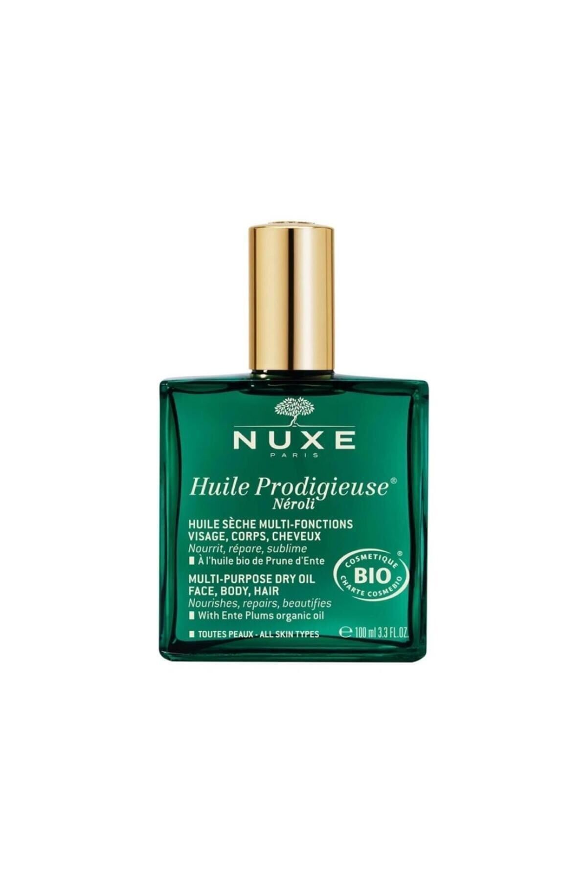 Nuxe روغن مرطوب کننده آلی خشک برای صورت، بدن و مو 100 میلی لیتر