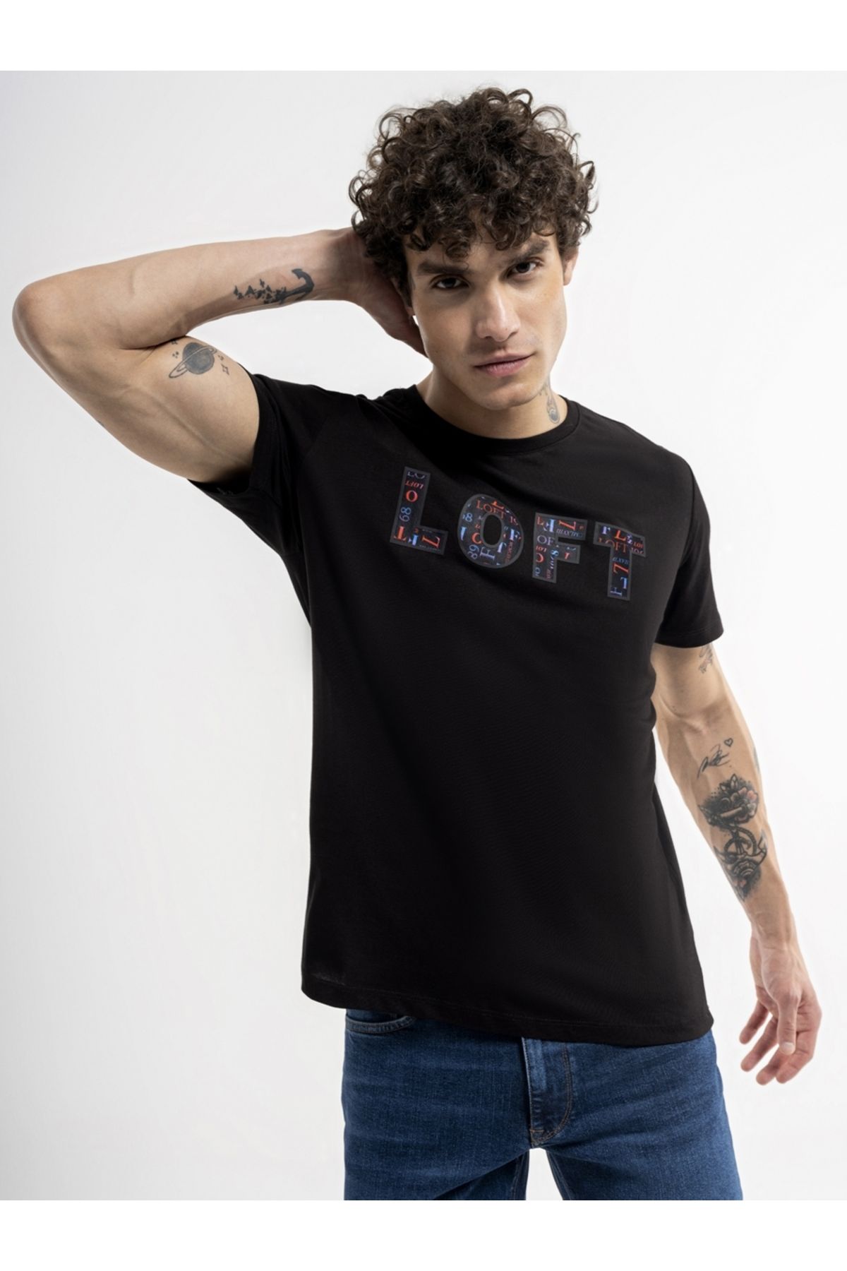 Loft تی شرت آقایان LF2035793 سیاه