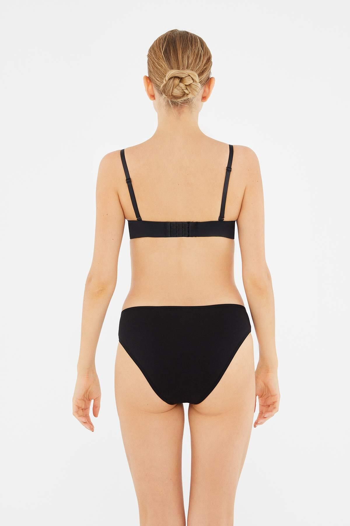 Dagi-Schwarzes 3-teiliges klassisches Slip-Höschen für Damen 6
