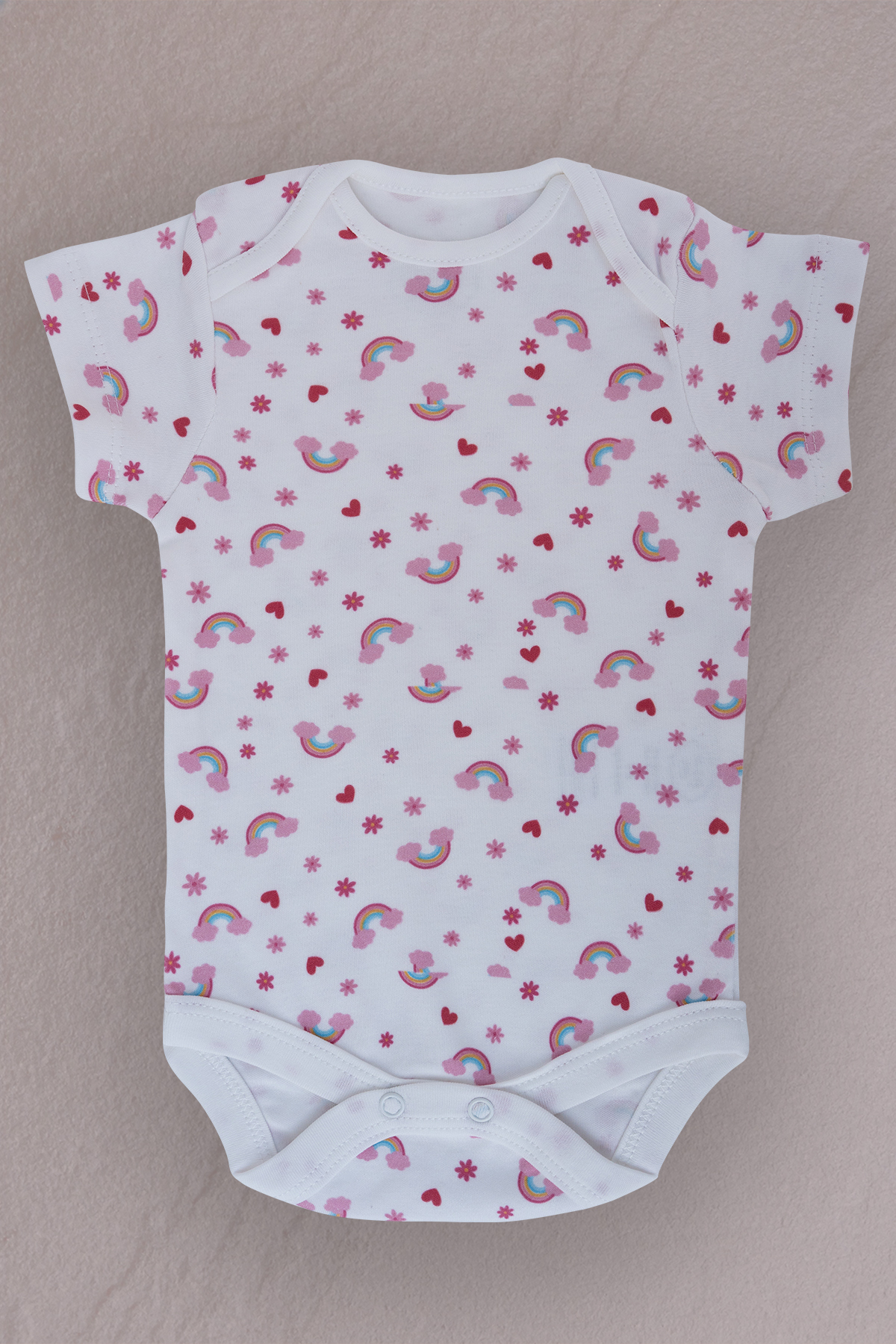 بادی نوزادی پسرانه – دخترانه صورتی the ruby baby & kids | therubybabykidszibin اورجینال - تصویر 2