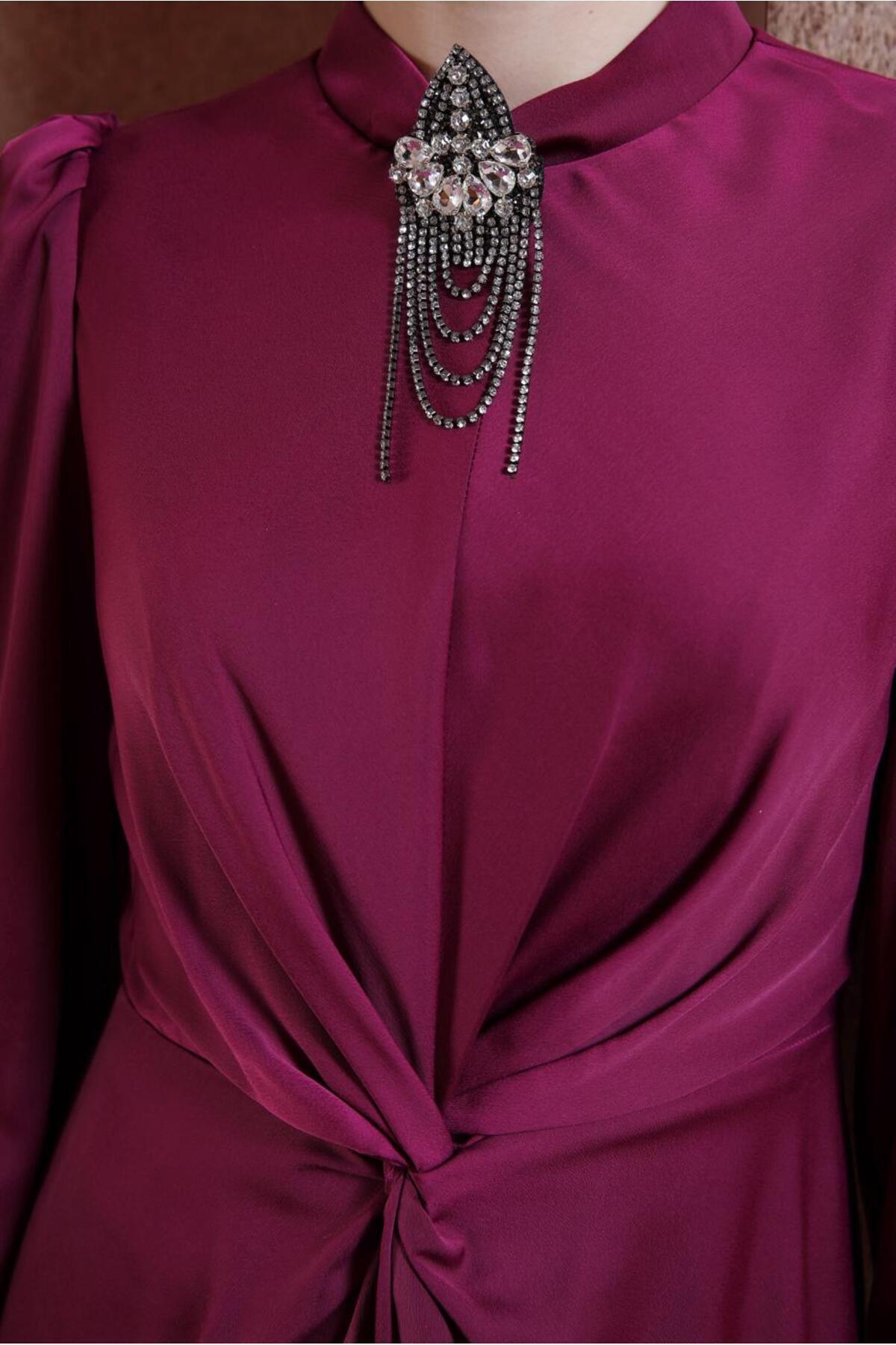 مانتو ابایا زنانه آلوینا | 24YABL0050400 Alvina - Image 4