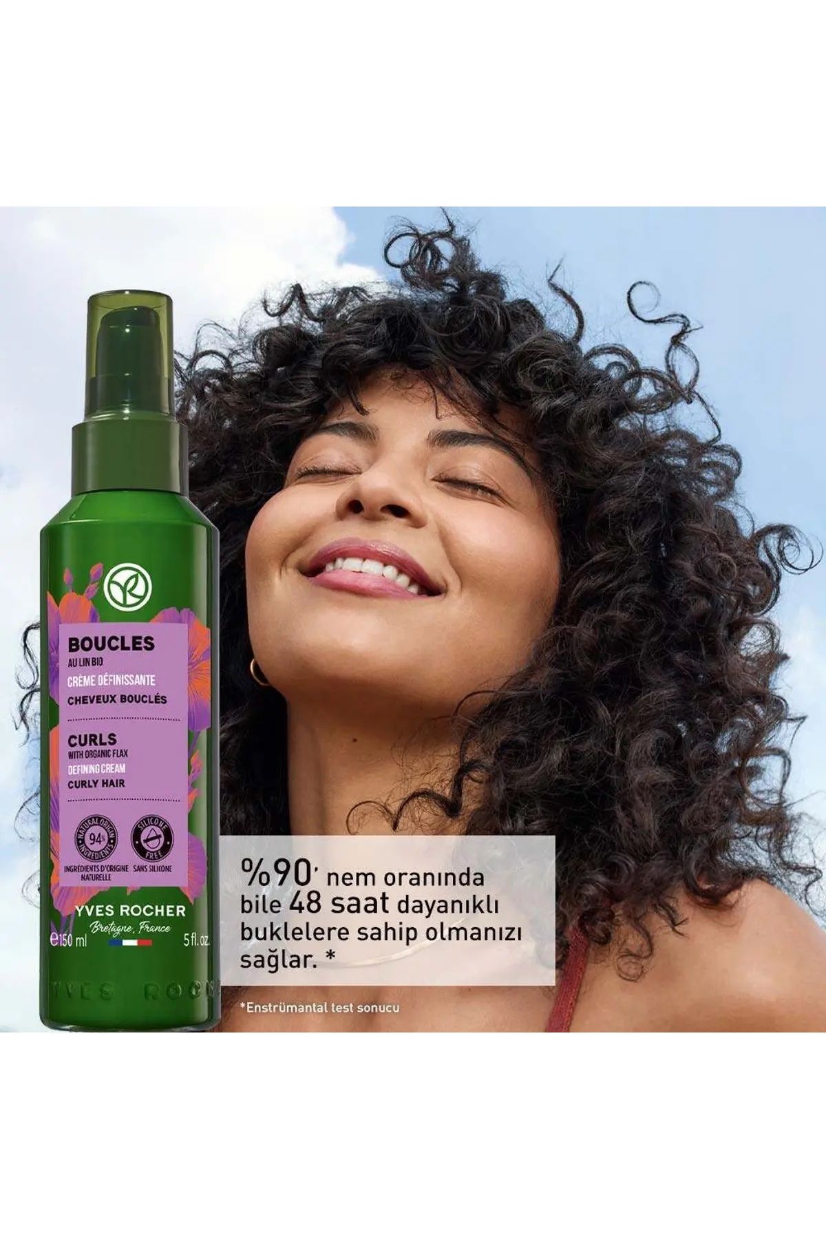 Yves Rocher-150 ml Hair Care Cream - Curly and Wavy, Boucle Curl Defining 4