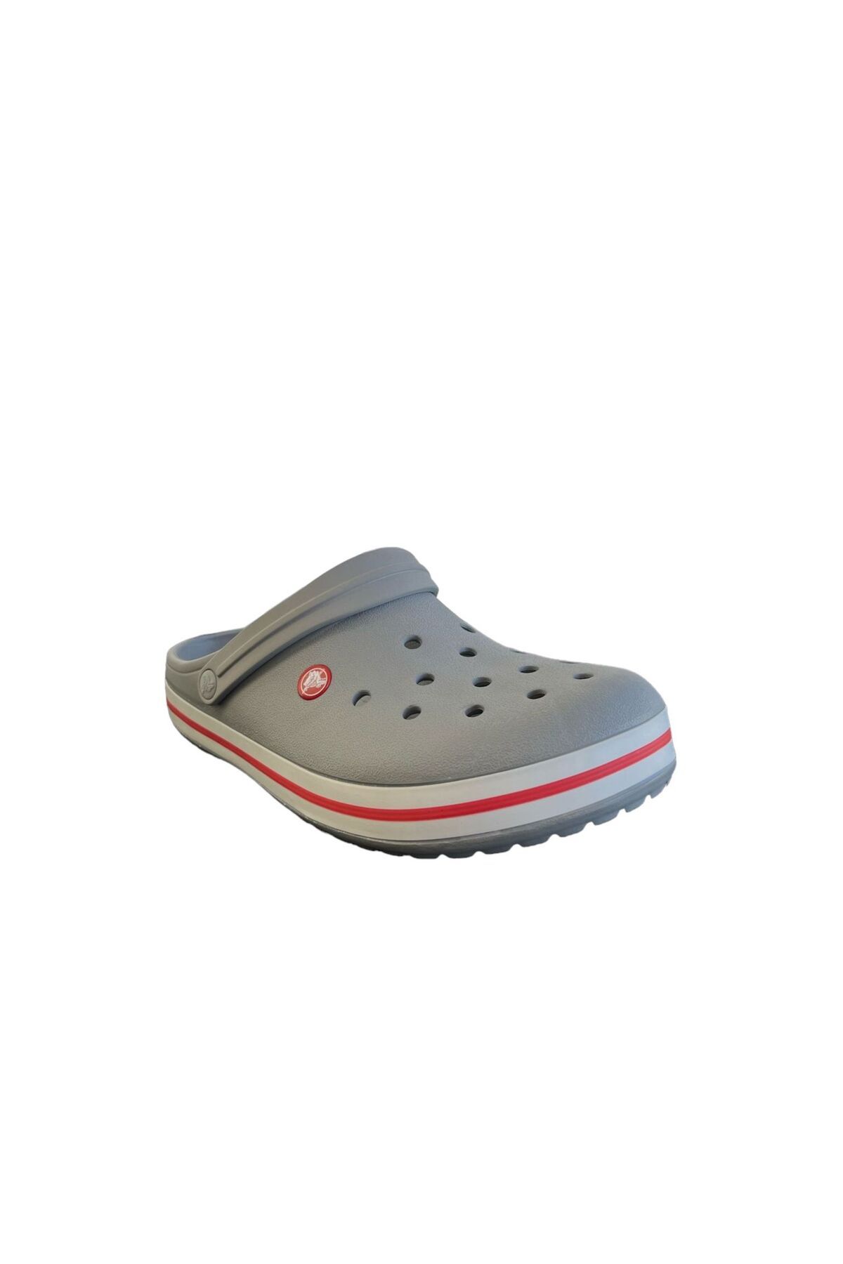 Crocs crocband خاکستری/قرمز
