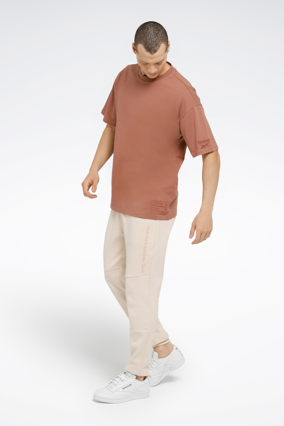 تیشرت مردانه قهوه ای ریباک | TYCD762C2D0311F5D2 اورجینال - تصویر 3