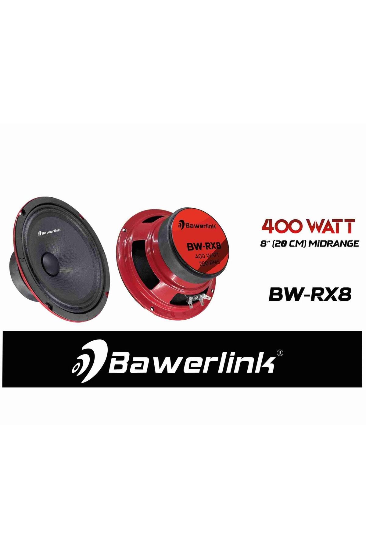 Bawerlink Bw-rx8 Ultra Pro 20 Cm Midrange Hoparlör Çifti 800w 400w