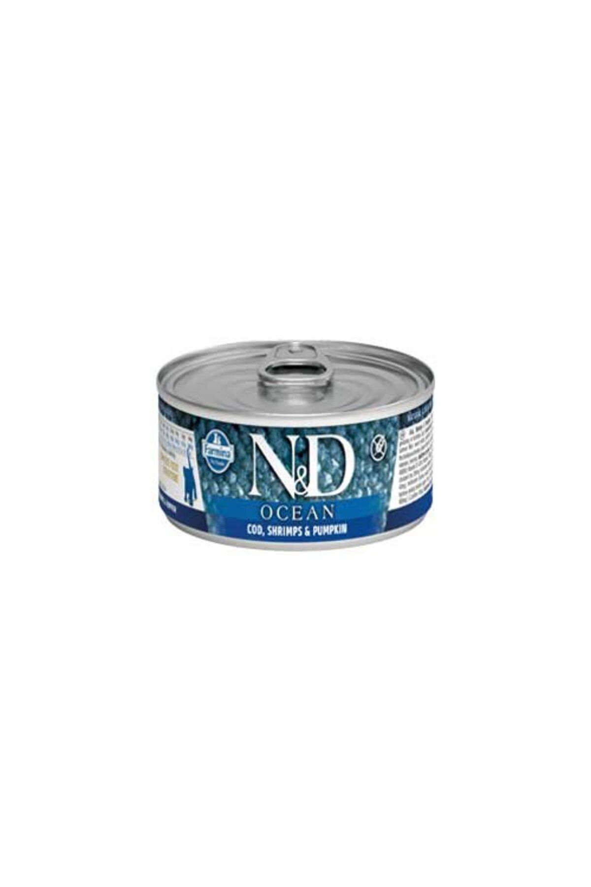 N&D-Nd Grain Free Canned Cat Food with Pumpkin, Cod and Shrimp 70 Gr 1