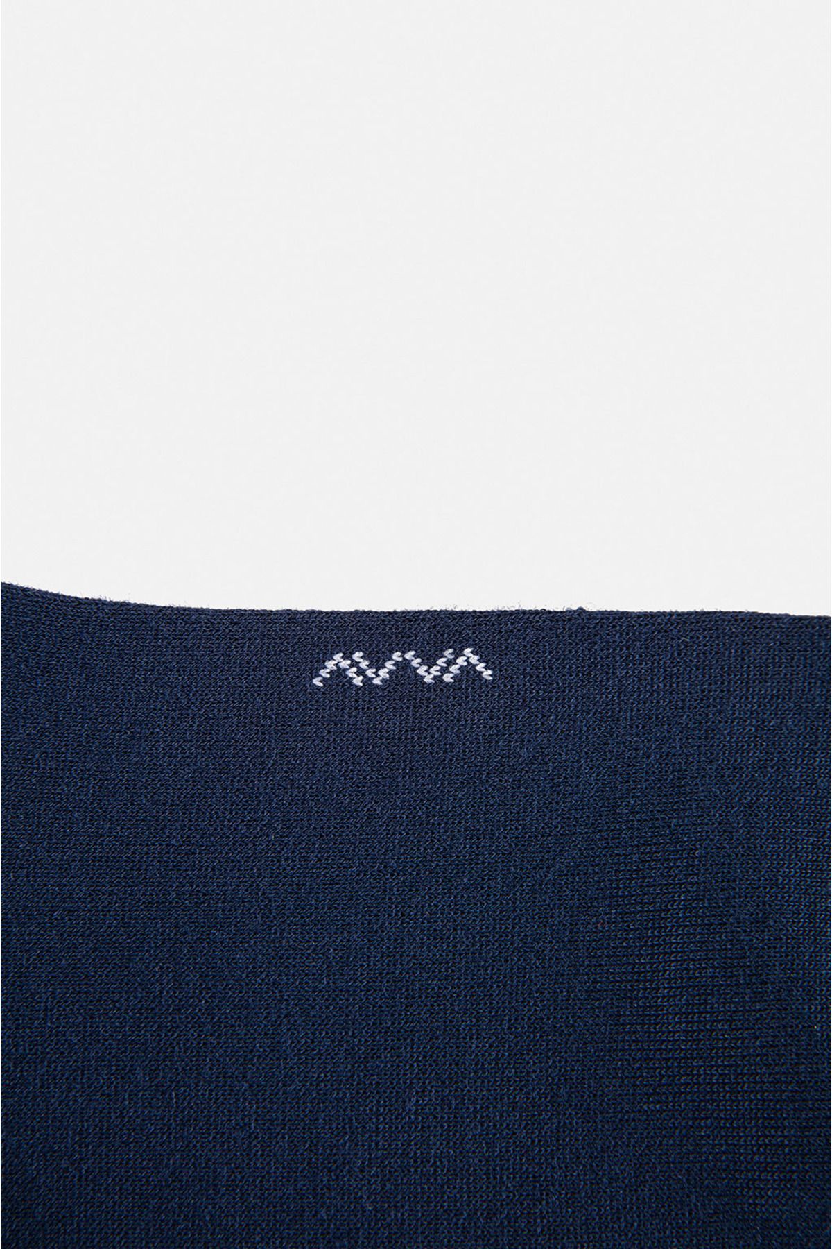 Avva جورابهای سوکت بامبو مسطح آبی مردانه E008501
