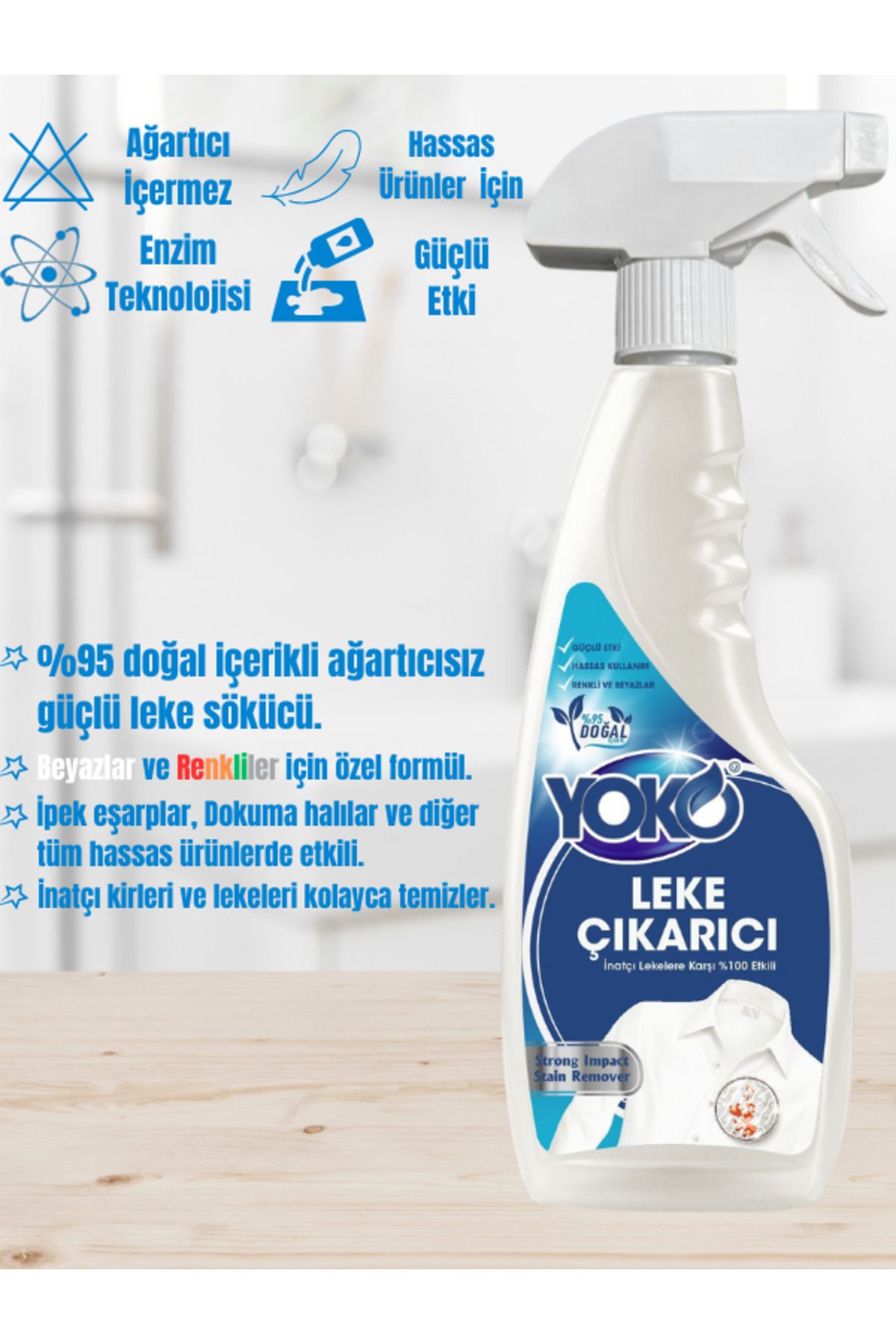 Hassas Ürünler Için Geliştirilmiş Doğal Güçlü Leke Çıkarıcı 500 ml - Yüzey Ve Kumaş Için
