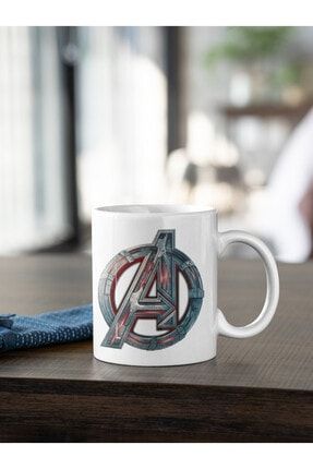 Marvel Avengers Logo 1 Kupa Kahve Çay Kupası Sevgililer Arkadaş Doğum Günü Hediye Porselen KIO-K-C99