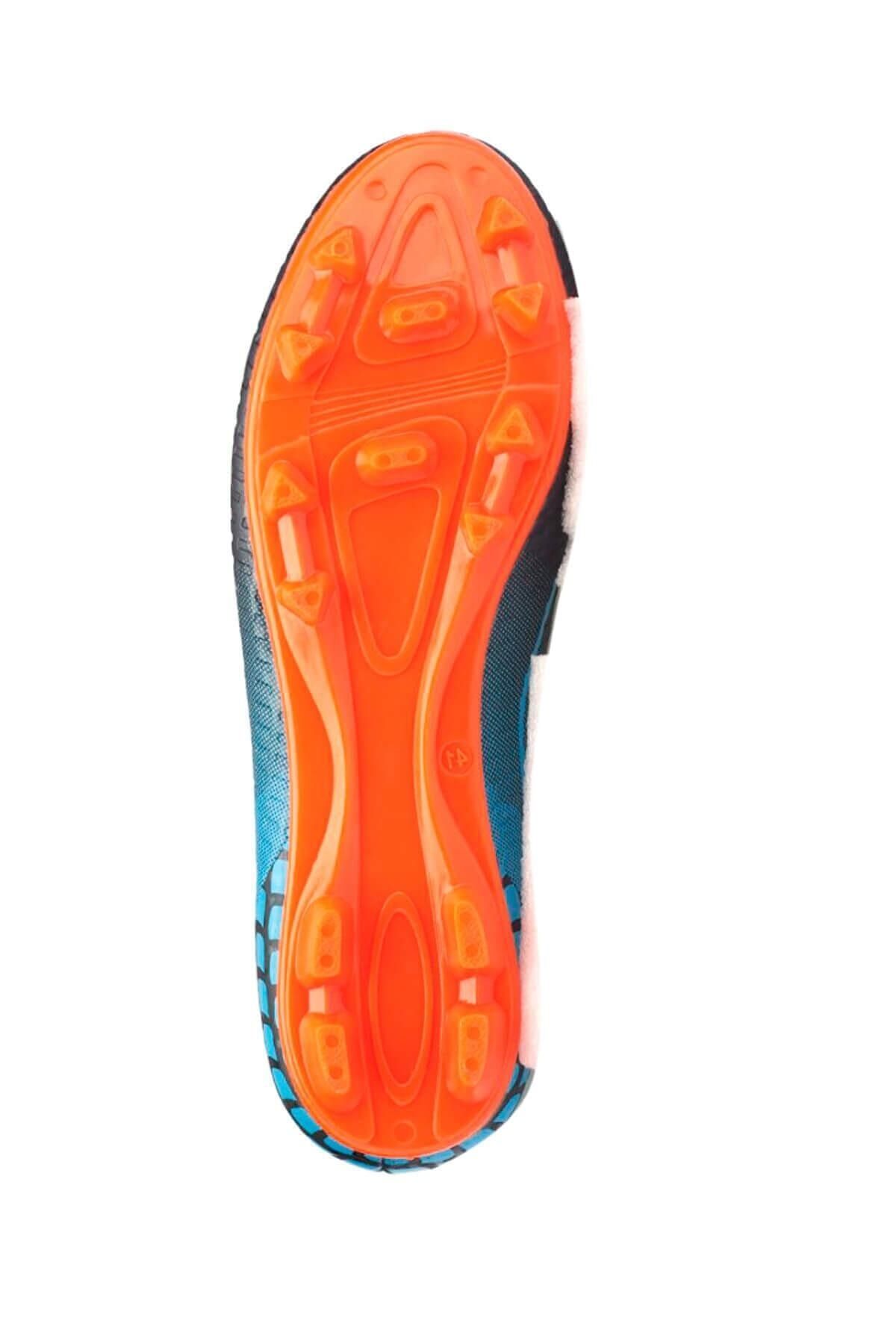 Kinetix-Sergi Ii Ag Navy Blue Neon Orange Turquoise Men's Football Boots 100337070 2