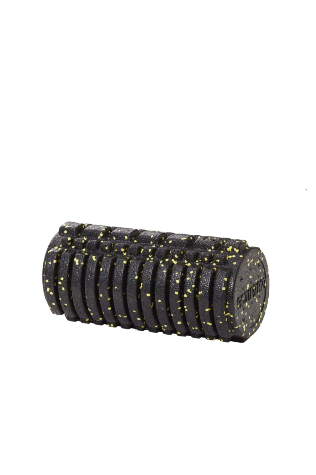Actifoam Trigger Point Foam Roller Tırtıklı Siyah+Sarı Orta Sert 30 cm Masaj Köpüğü