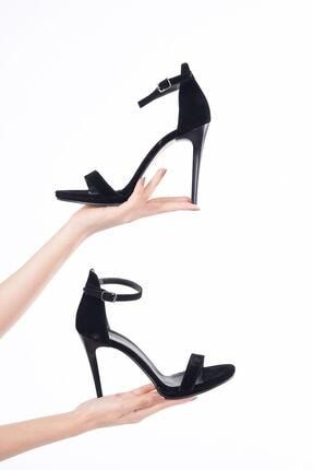 Kadın Yüksek İnce Topuklu Platform Süet Ayakkabı 150782BAS0050