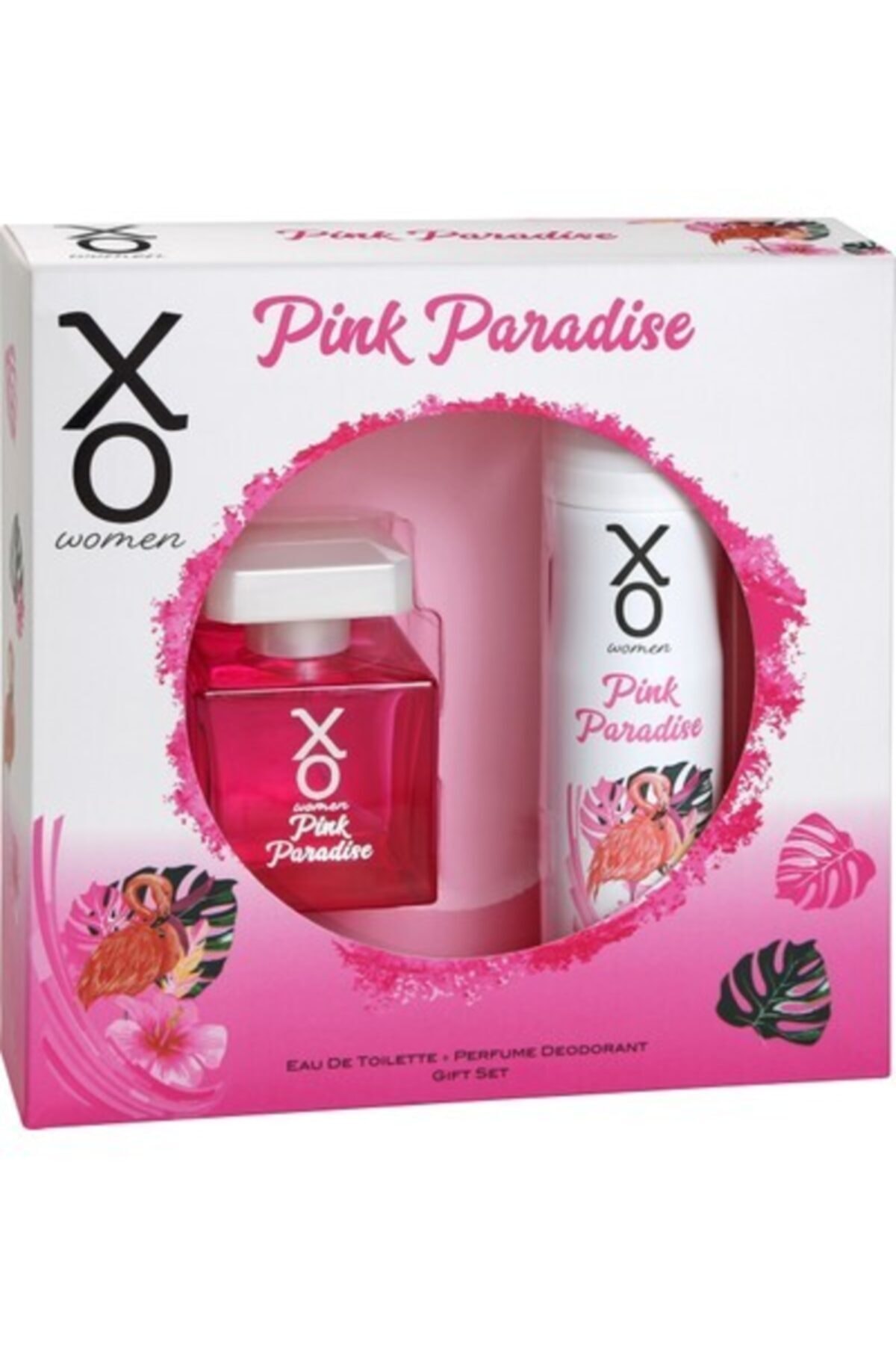 Xo Orıjınal Pink Paradise Kadın Parfüm Seti 100 Ml Edt + 125 Ml