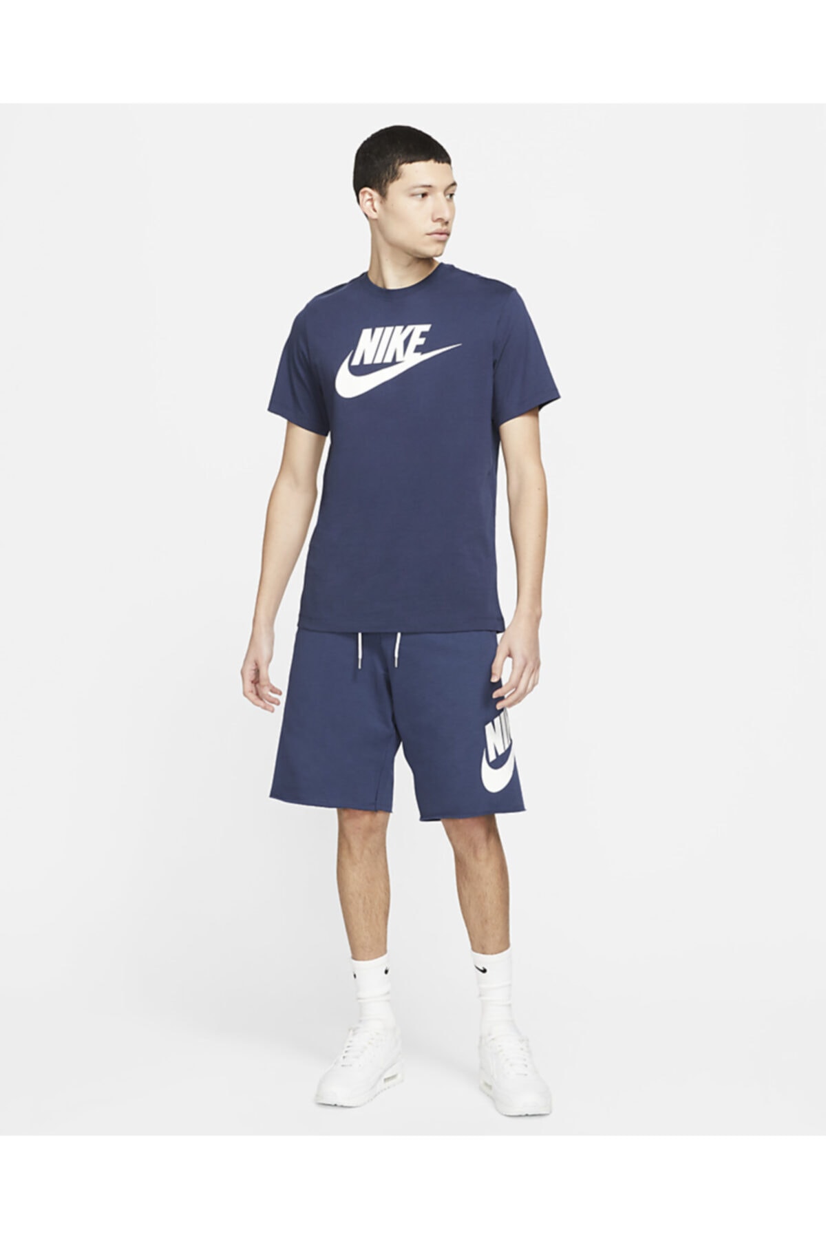 شورت و شلوارک مردانه آبی نایکی | AT5267-410 اورجینال - تصویر 7