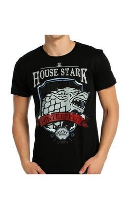 - Game Of Thrones Stark Siyah Erkek T-shirt Tişört B111-108s