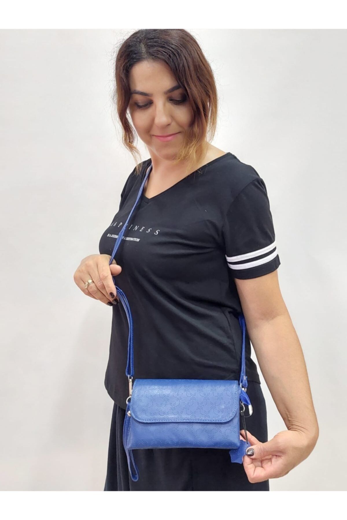 Hakiki Deri Portföy Clutch Postacı Çanta