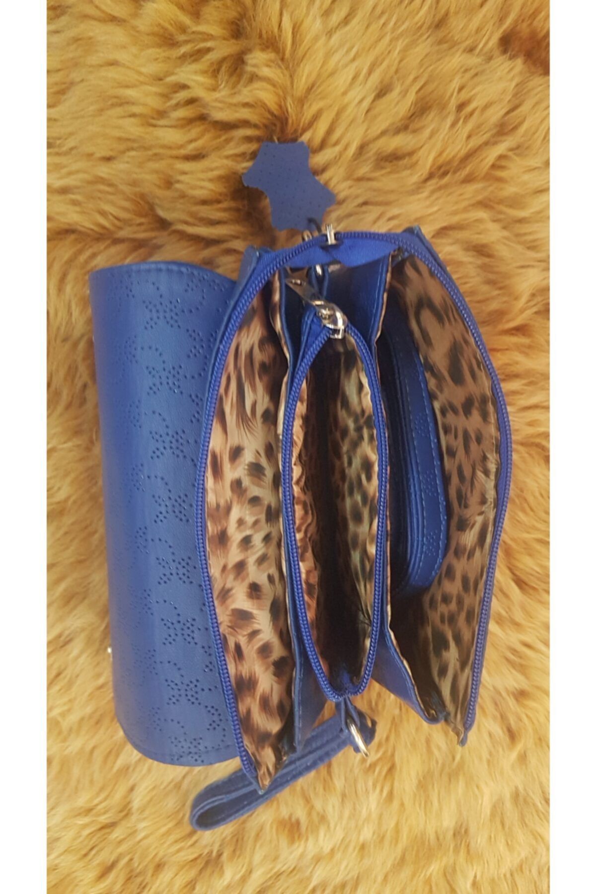 Hakiki Deri Portföy Clutch Postacı Çanta