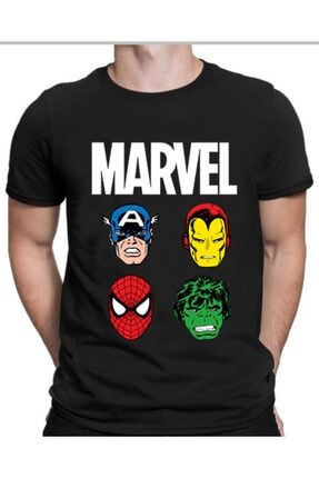 Marvel /kaptan Amerika/ıron Man/spiderman/hulk Unisex Tshirt tişört0001ts02