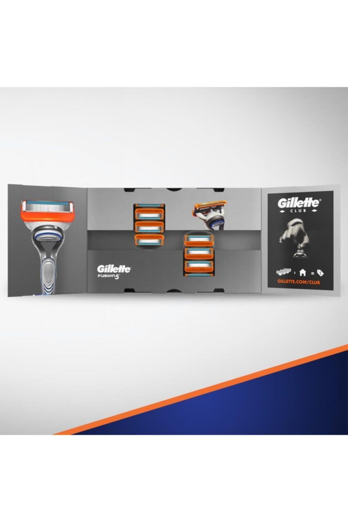 Gillette-Fusion Spare Shaving Blade 8 Pieces Cardboard Pack 6