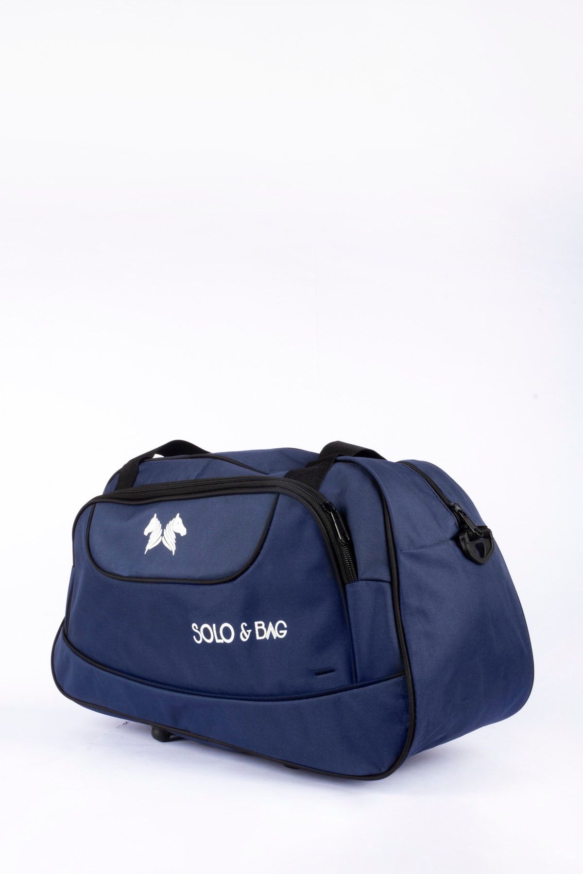 Solo Bag-حقيبة سفر ولياقة رياضية باللون الأزرق الداكن للجنسين بحجم متوسط 3