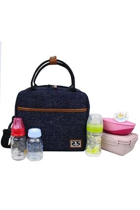 Unisex Lacivert Food Bag Mama Ve Çok Amaçlı Yemek Taşıma Termos Bebek Bakım Çantası FOODBAG
