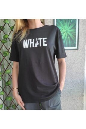 Kadın Siyah Baskılı T-shirt 0023