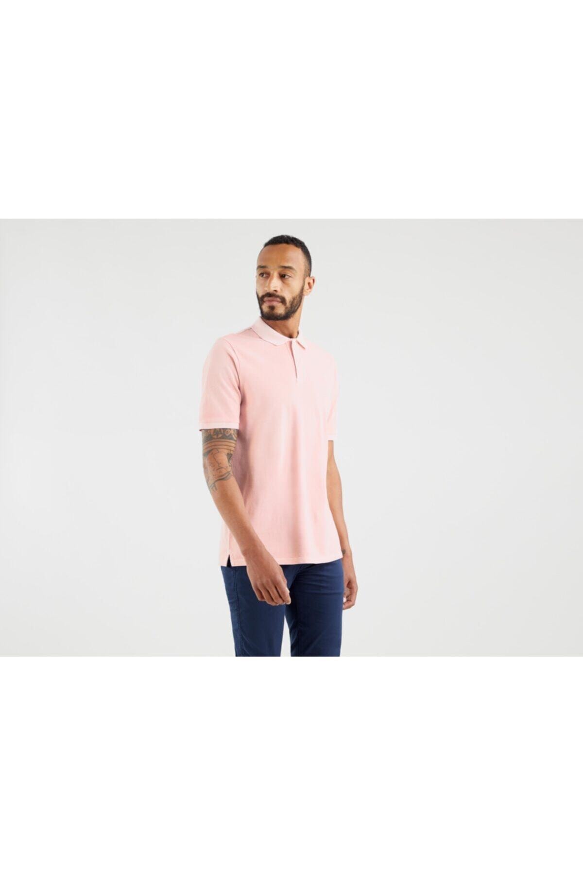 پولوشرت لیوایز مردانه پنبه ای بژ  راسته Relaxed/ریلکس    آستین کوتاه Daily/روزانه | Levi's 35972-0011 PK - تصویر 3