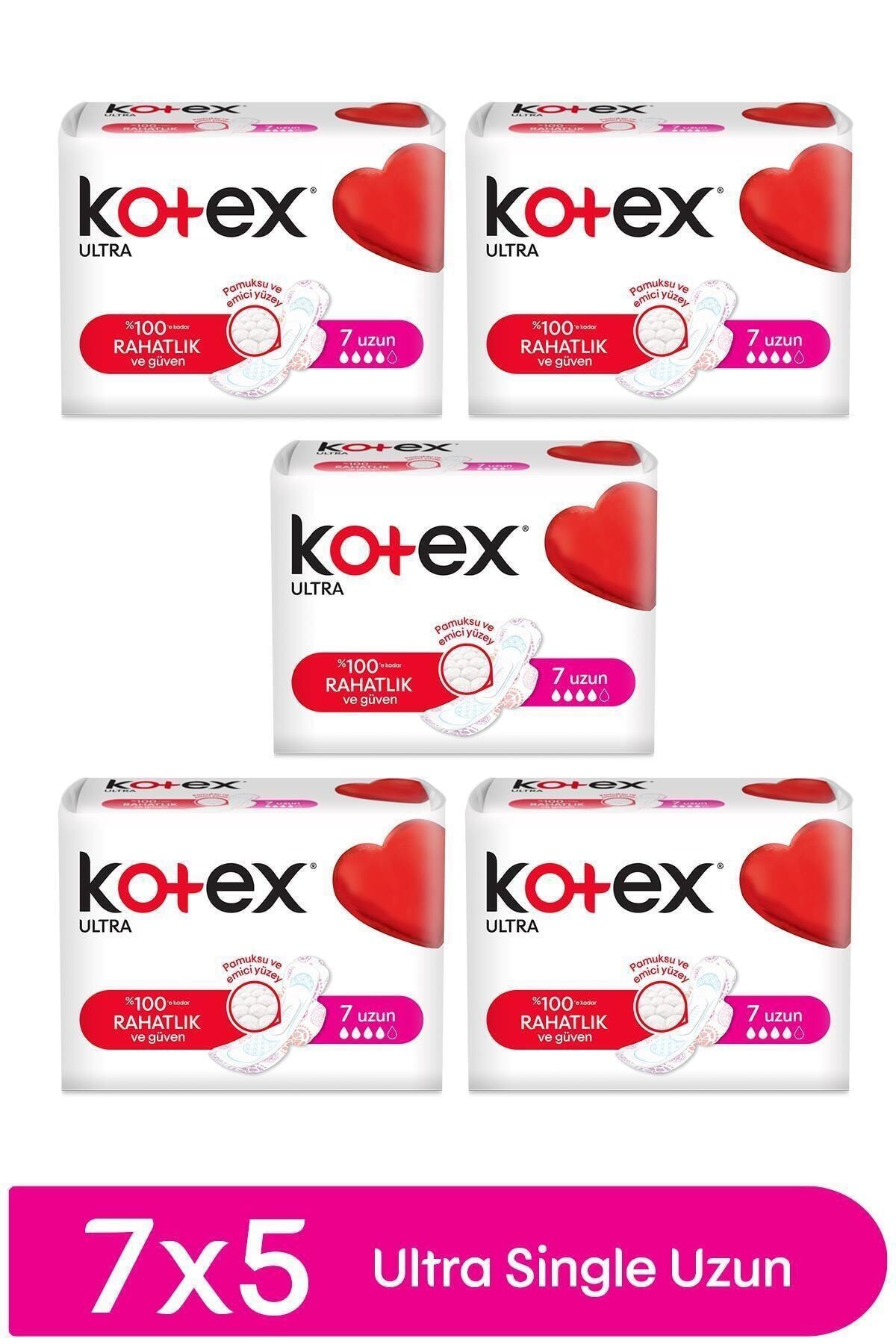 Kotex Hijyenik Ped Ultra Extra Uzun 7 Li X 5 Adet Fiyati Yorumlari Trendyol