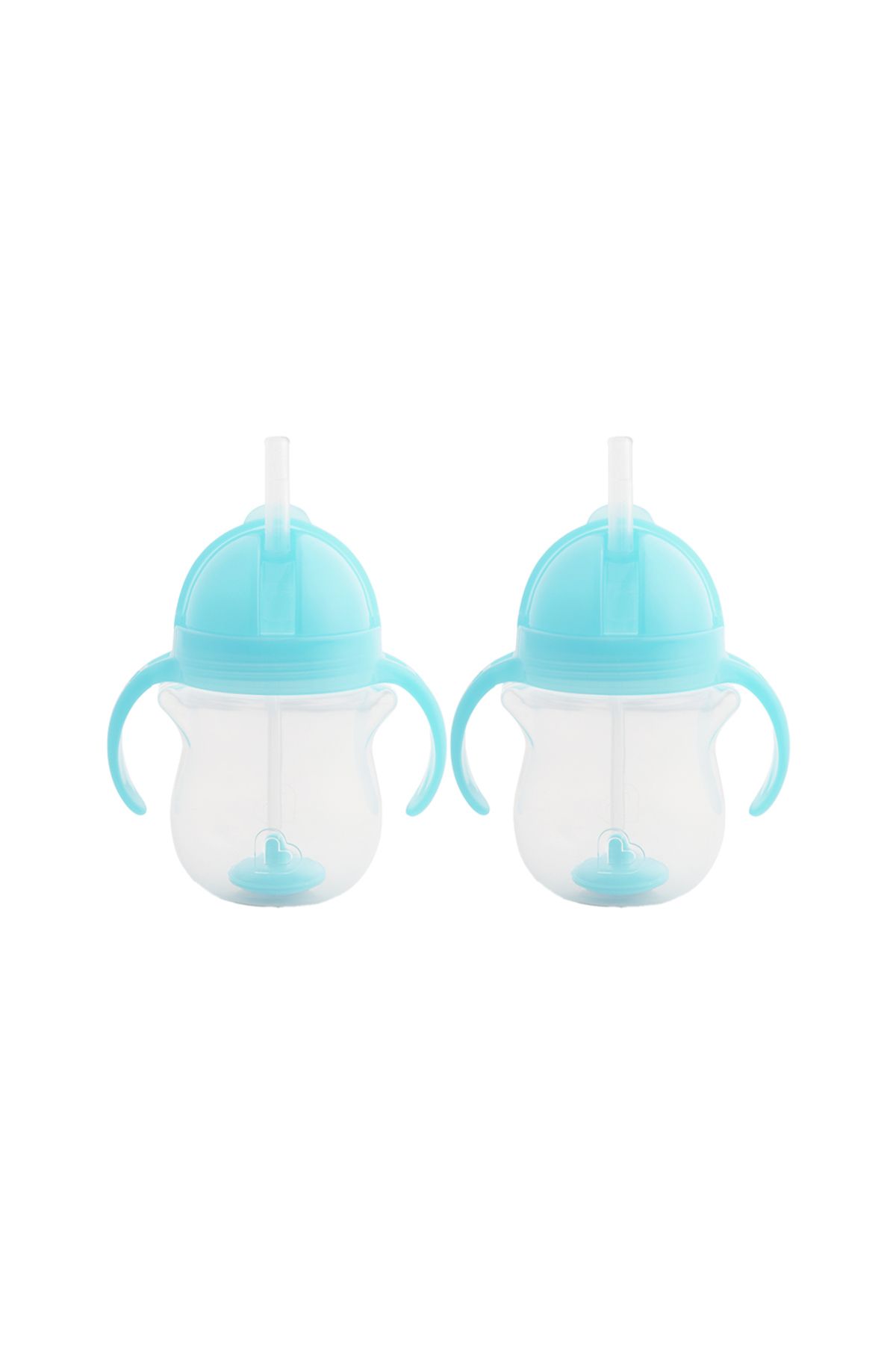 Munchkin-Click Lock Tip Drinking Cup with Straw Blue, 6 months, 207ml, Pack of 2 1