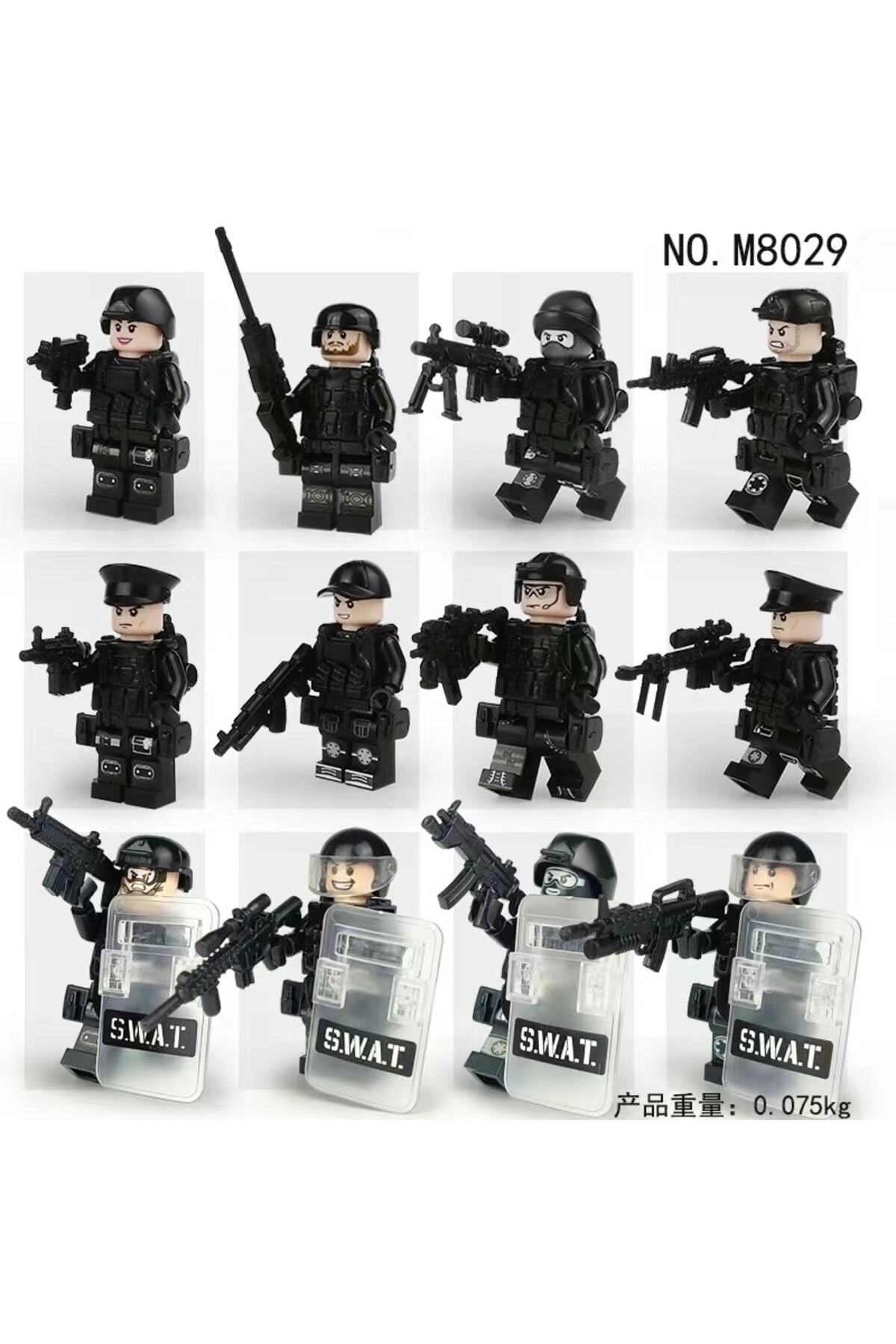 ttoysworld 12 Adet Yapı Oyuncak Uyumlu Swat Polis Seti - Fiyatı