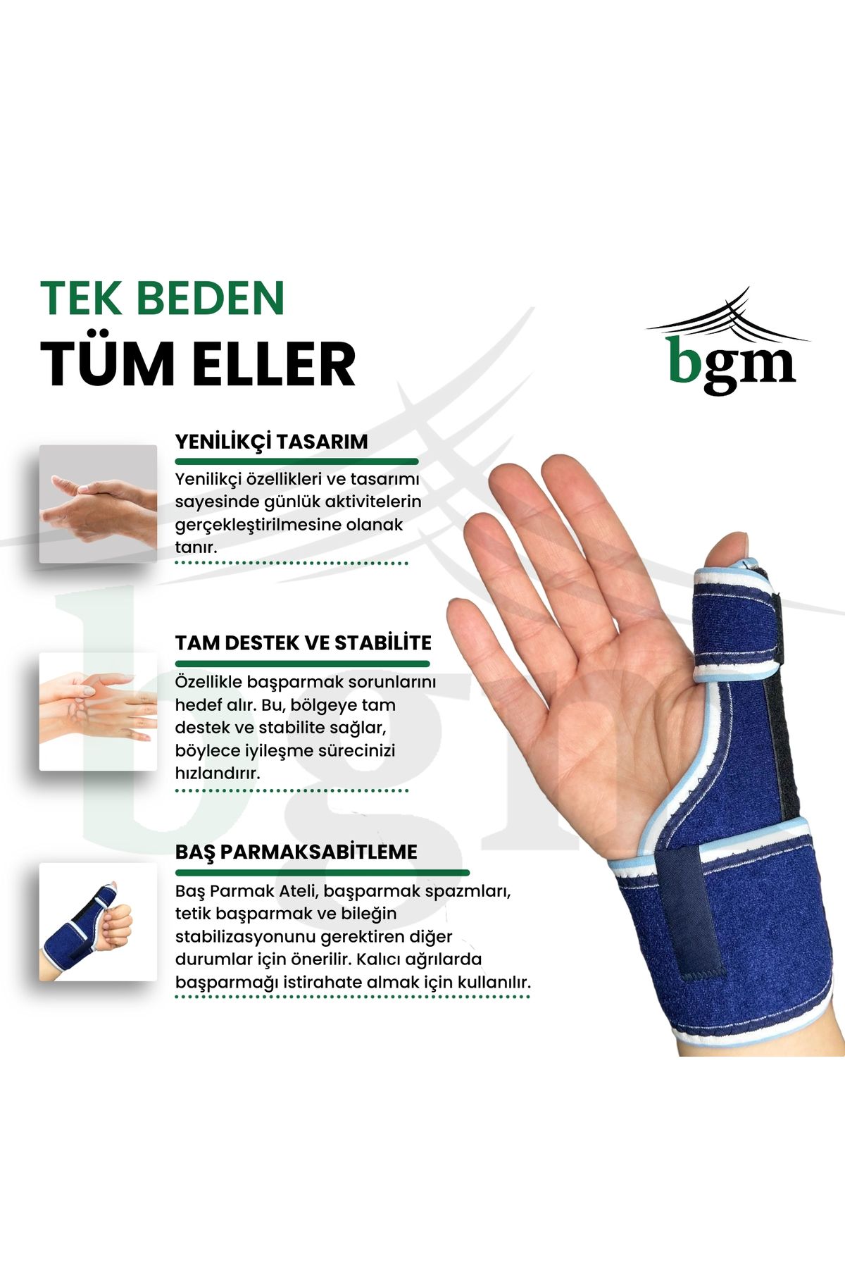 bgm-Thumb Splint Supported Wrist Splint High Quality Fixation Splint 5