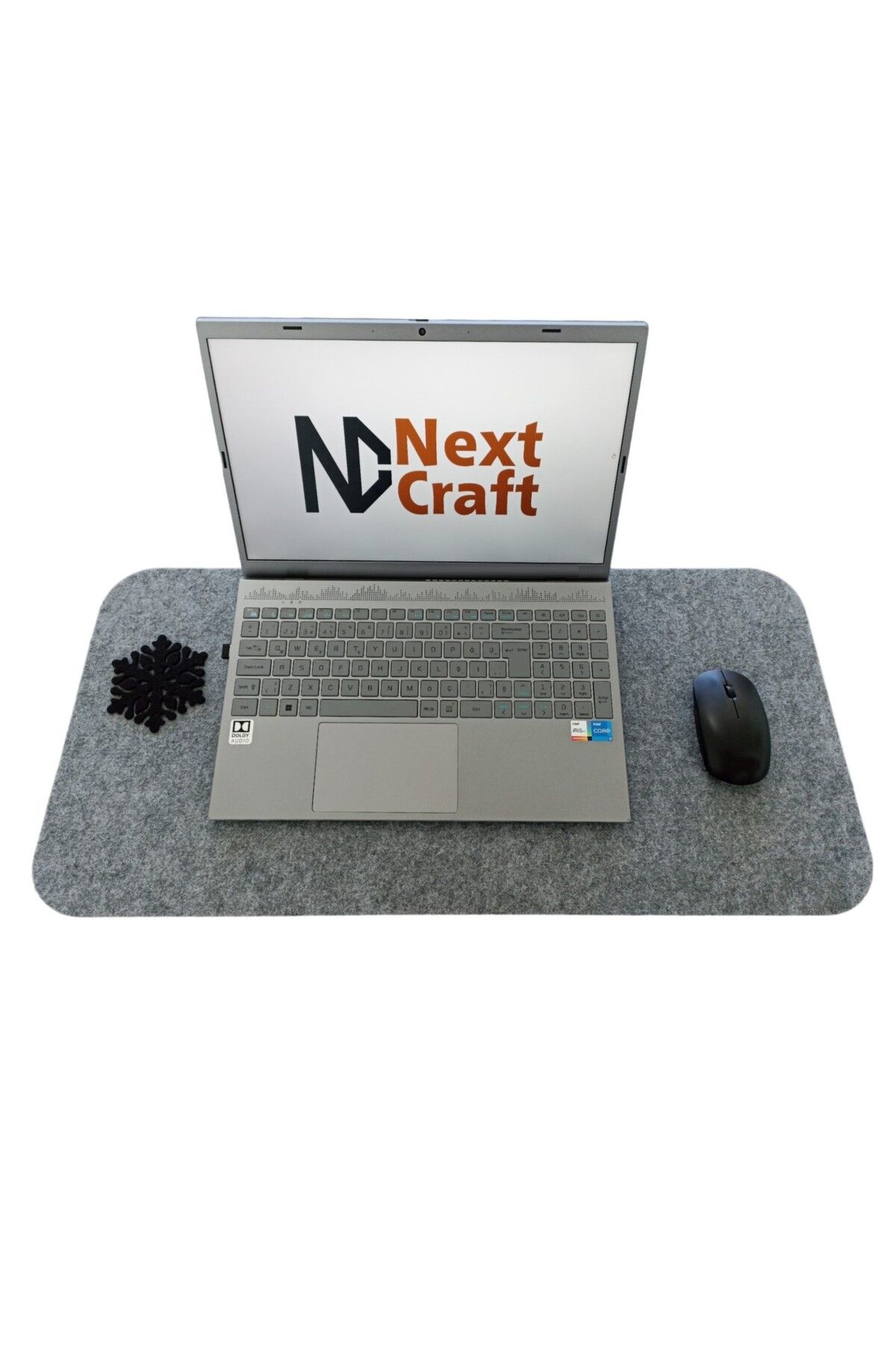 Next Craft-Study Desk Organizer Felt Computer Mouse Pad Table Top Organizer Mat 70x32 cm 3