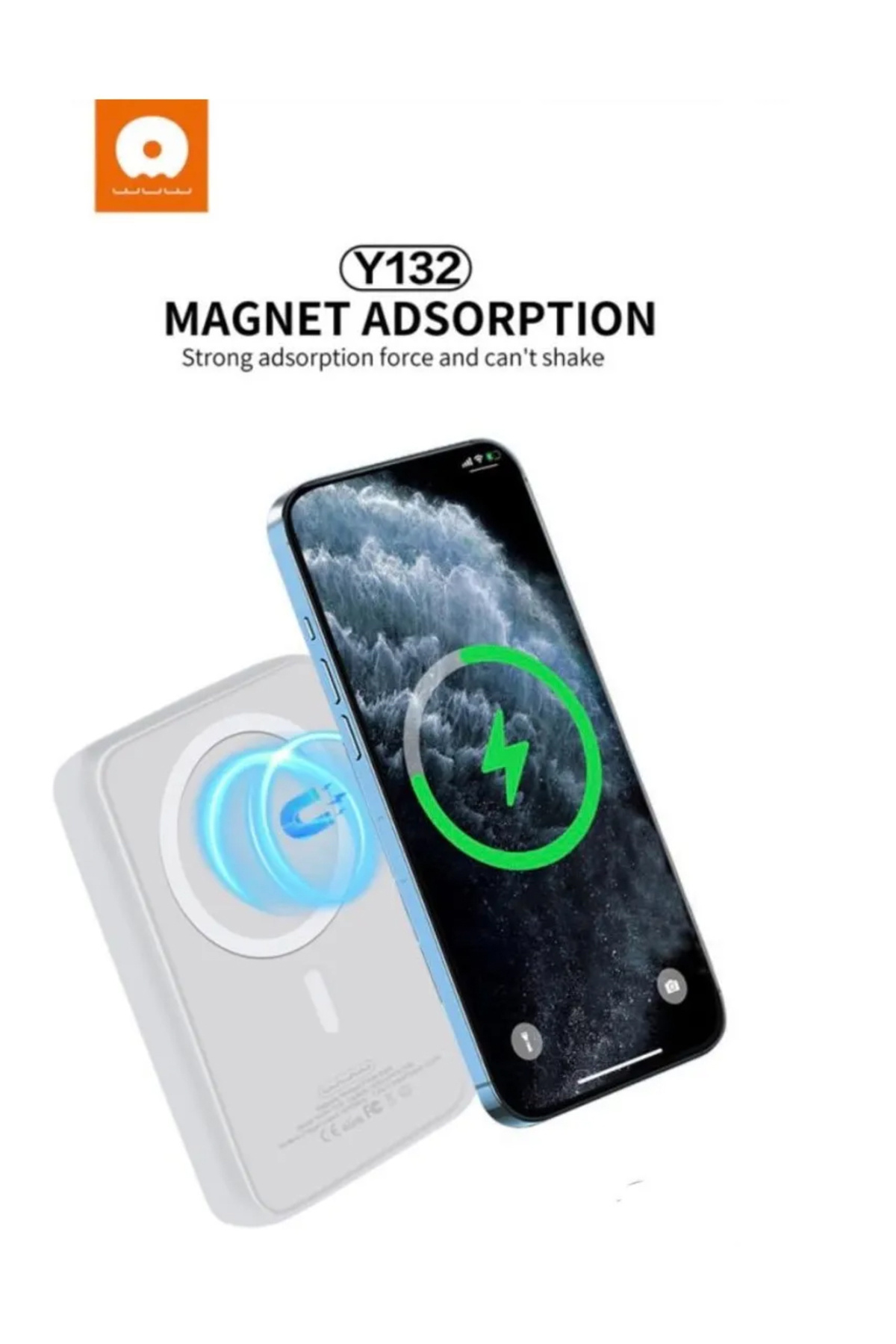 15W 10000 mAh Powerbank Magsafe Uyumlu Kablosuz Şarj Magnetic Güç Bankası Stand Olabilme Y133 3