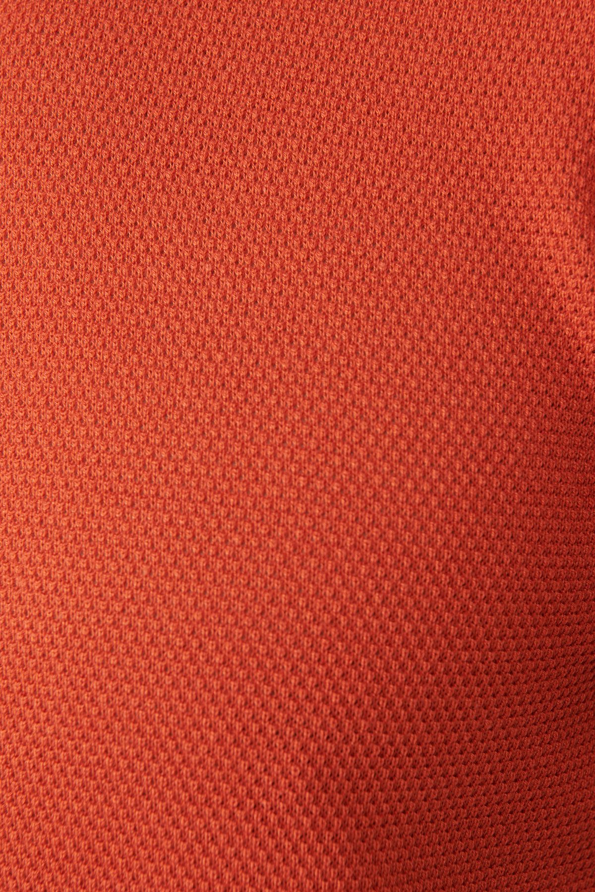 Avva دوچرخه سواری نارنجی پنبه ای به طور منظم پیراهن بافتنی مناسب E005027