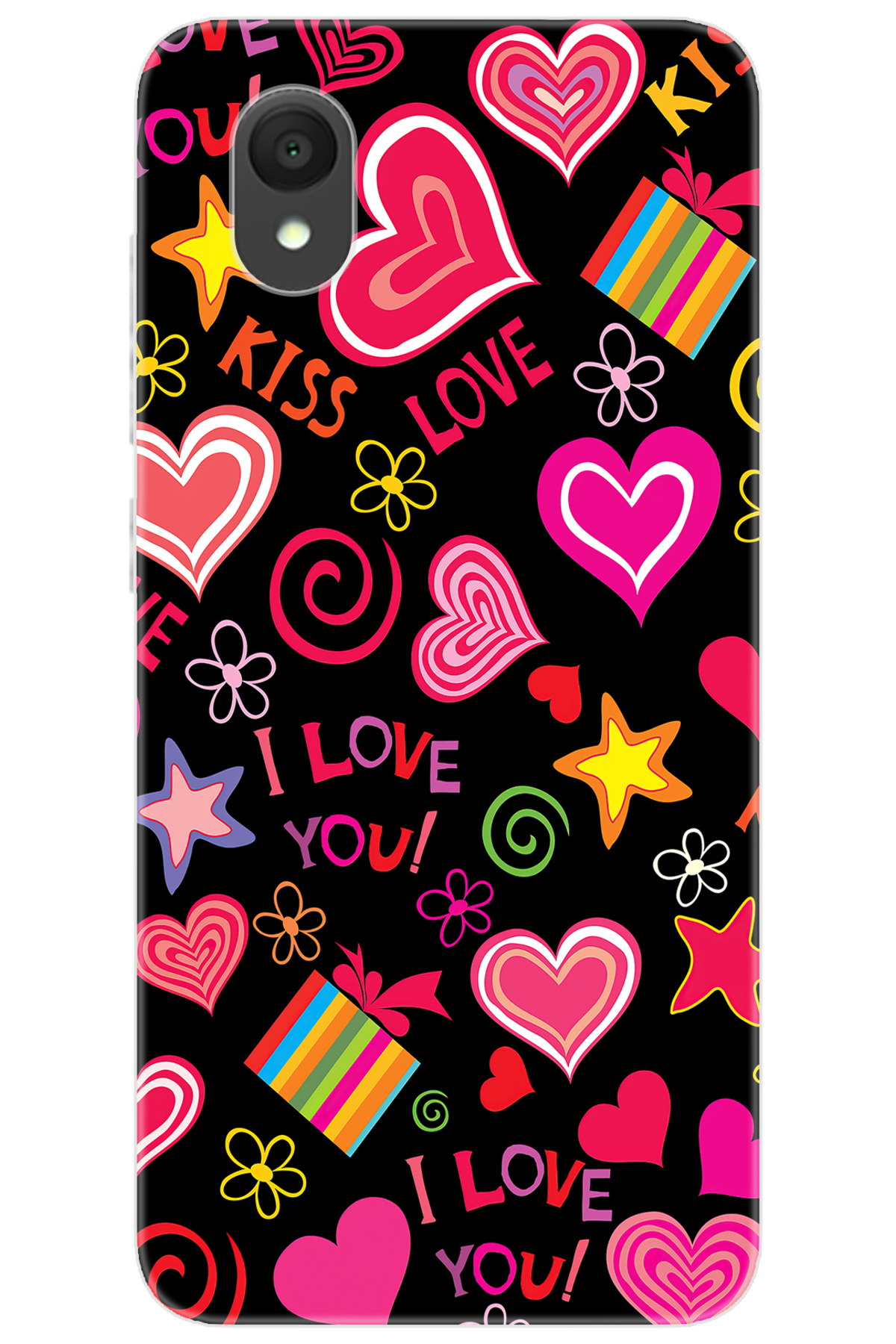 Alcatel 1 2021 (5033F) Compatible Case Pattern Printed Silicone Brace Love NGO:265 CP-3Gz7JFH