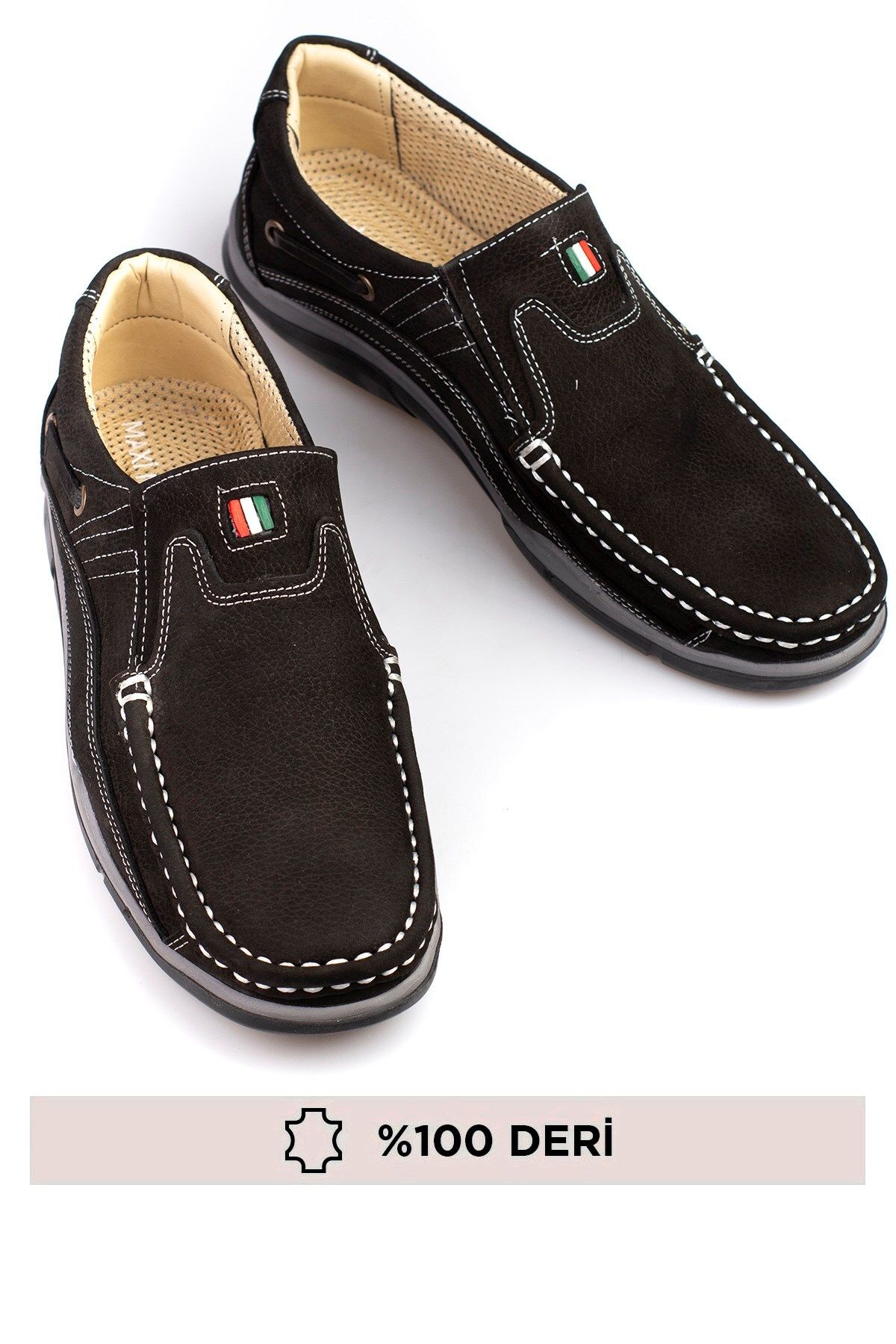 maximoda-Pantofi pentru bărbați, 100% piele nubuc 6