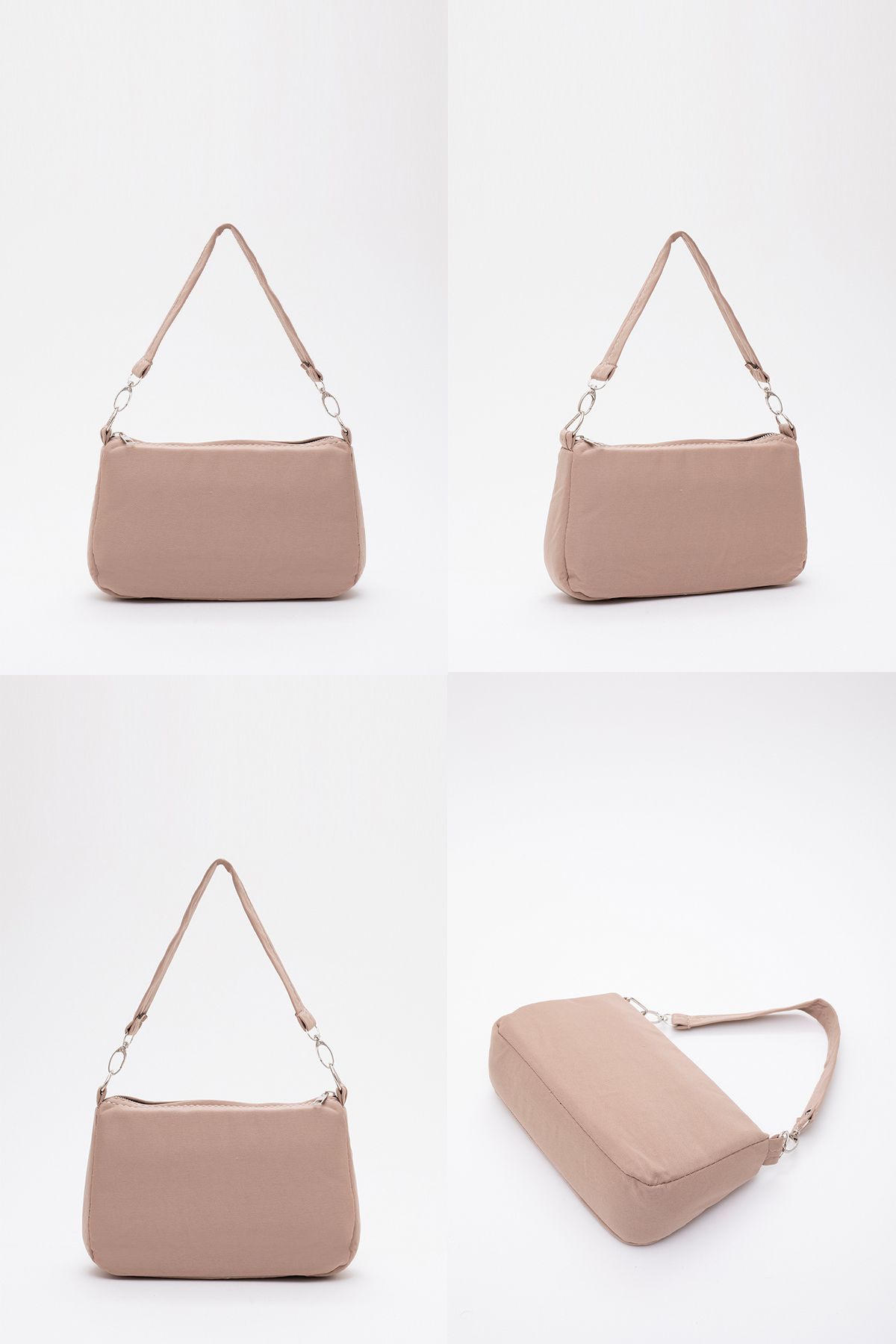 SHAKA-Mink U16 Daily Sports Canvas Fabric Baguette Women's Hand and Shoulder Bag L:23 E:16 W:7 8