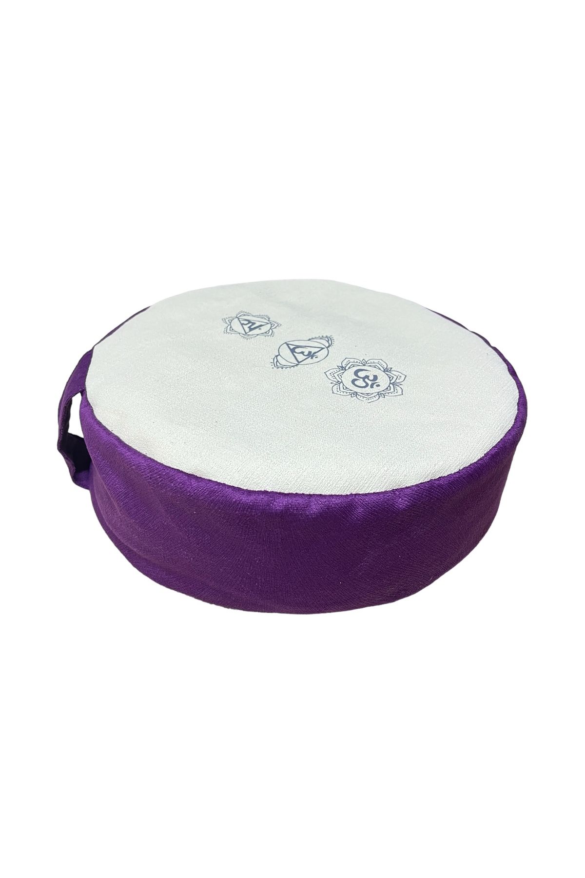 مت یوگا بنفش کوسن مدیتیشن Zafu پر کردن گندم سیاه 100 ٪ پارچه خام طبیعی REMEGE