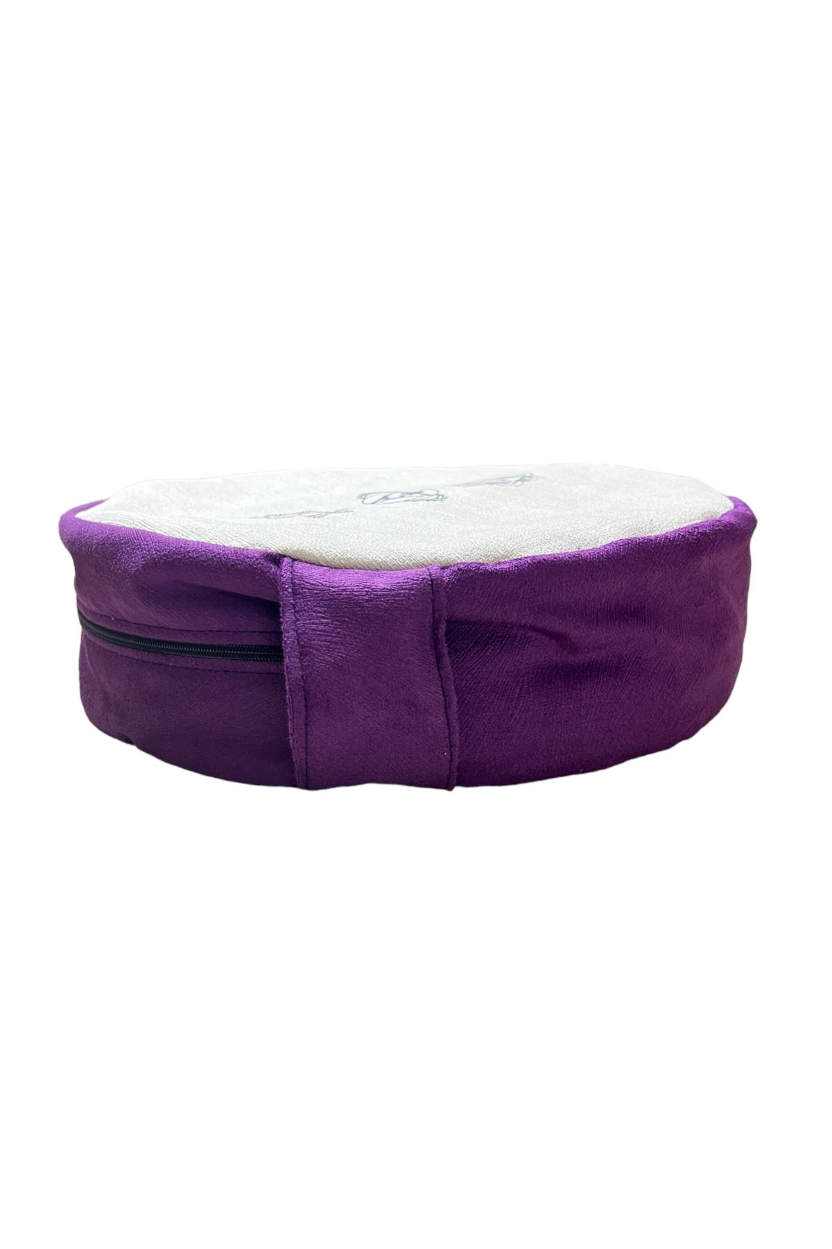 مت یوگا بنفش کوسن مدیتیشن Zafu پر کردن گندم سیاه 100 ٪ پارچه خام طبیعی REMEGE