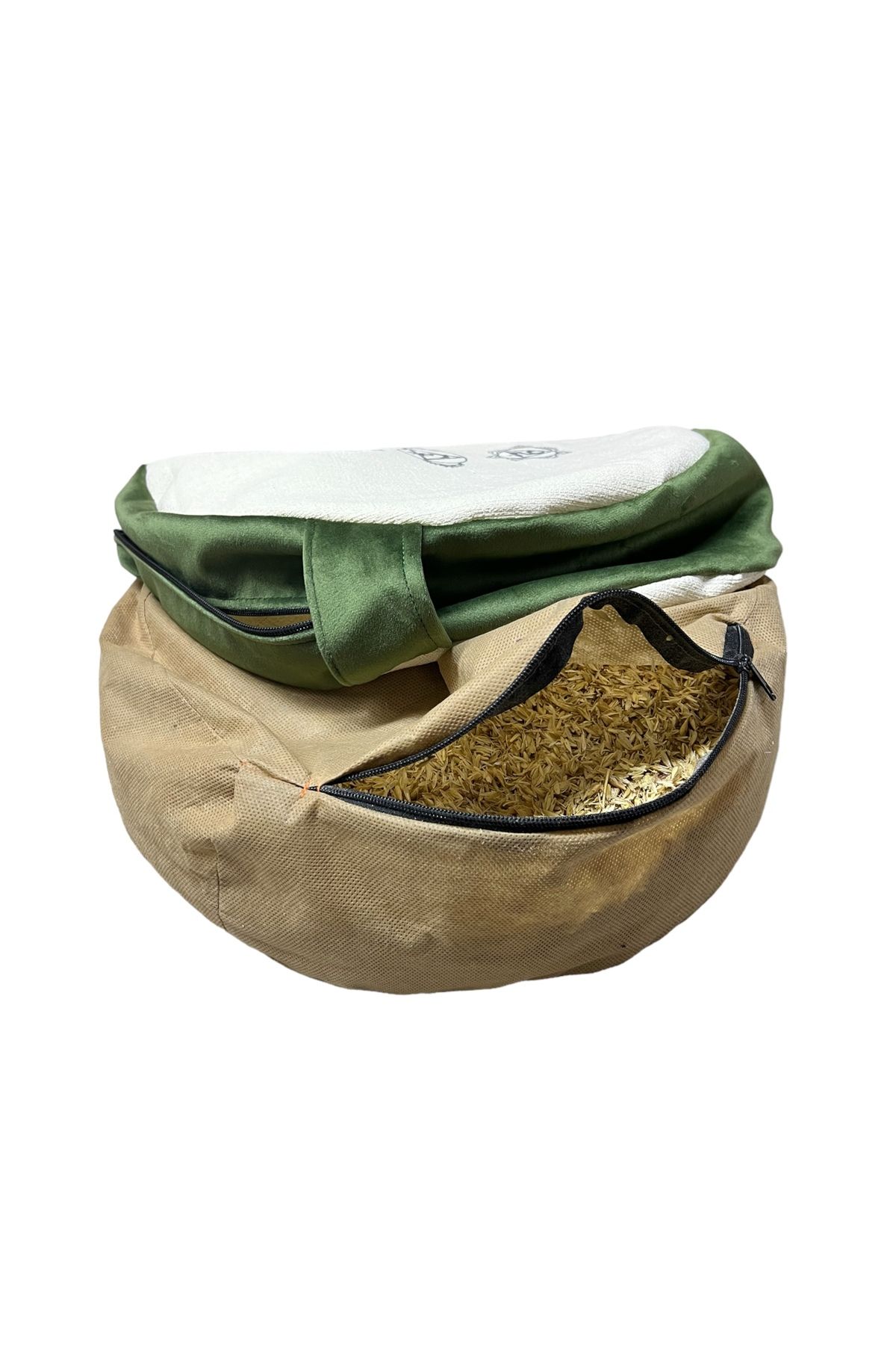 مت یوگا سبز کوسن مدیتیشن Zafu با پوسته ارگانیک 100 ٪ پارچه خام طبیعی REMEGE